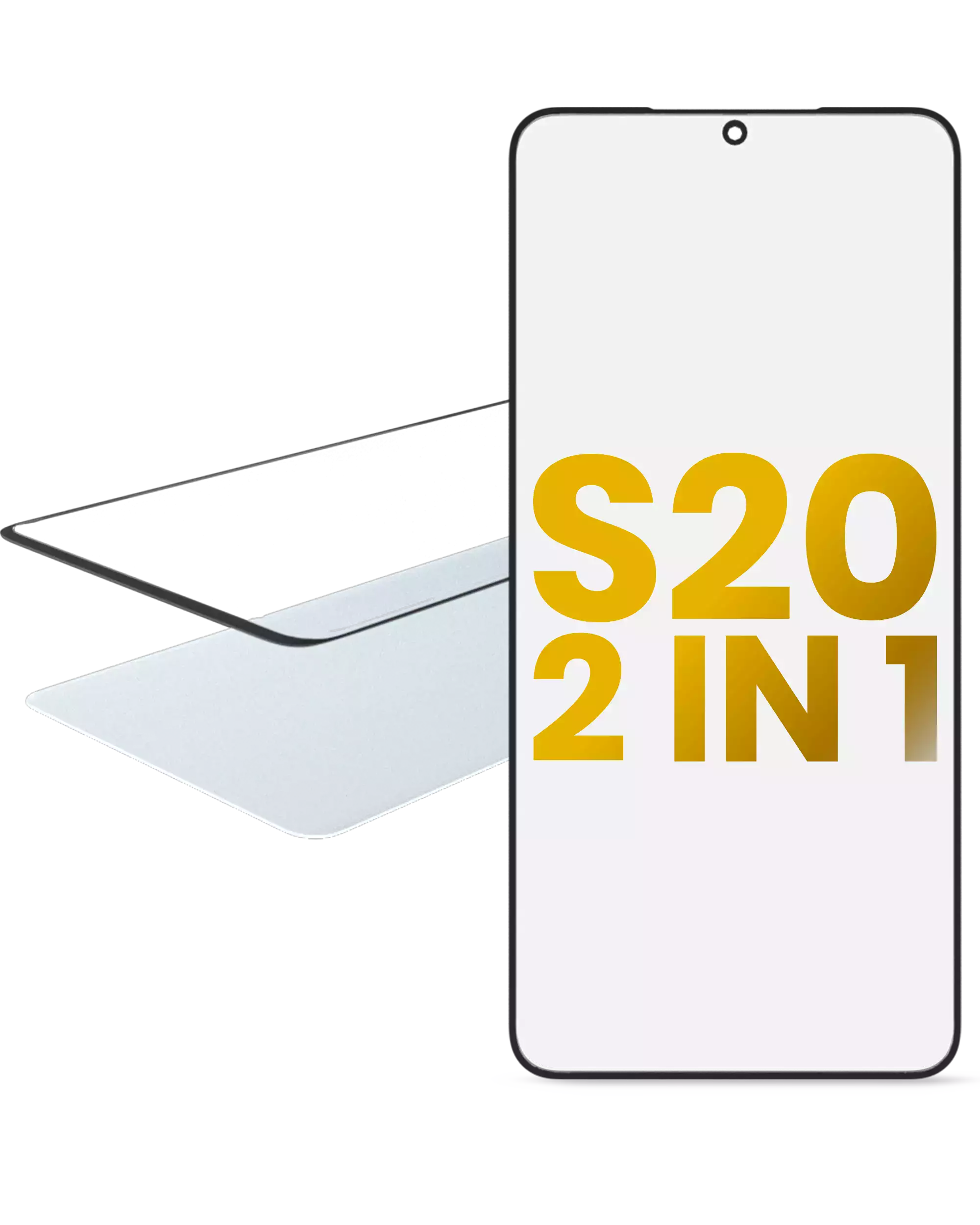 2 in 1 Vetro frontale con OCA preinstallato per Samsung Galaxy S20