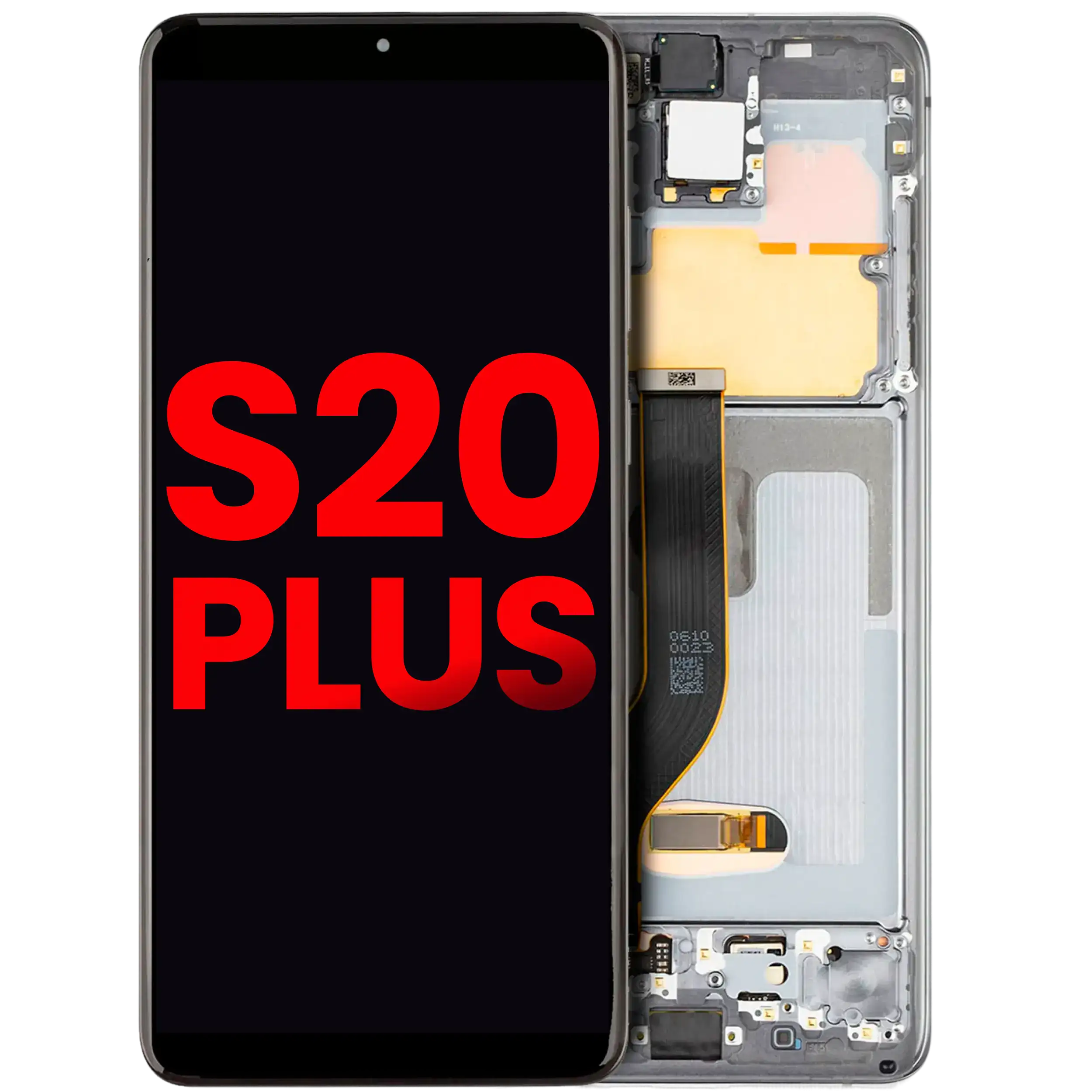 Display OLED completo con Frame per Samsung Galaxy S20 Plus 5G (Grigio cosmico)