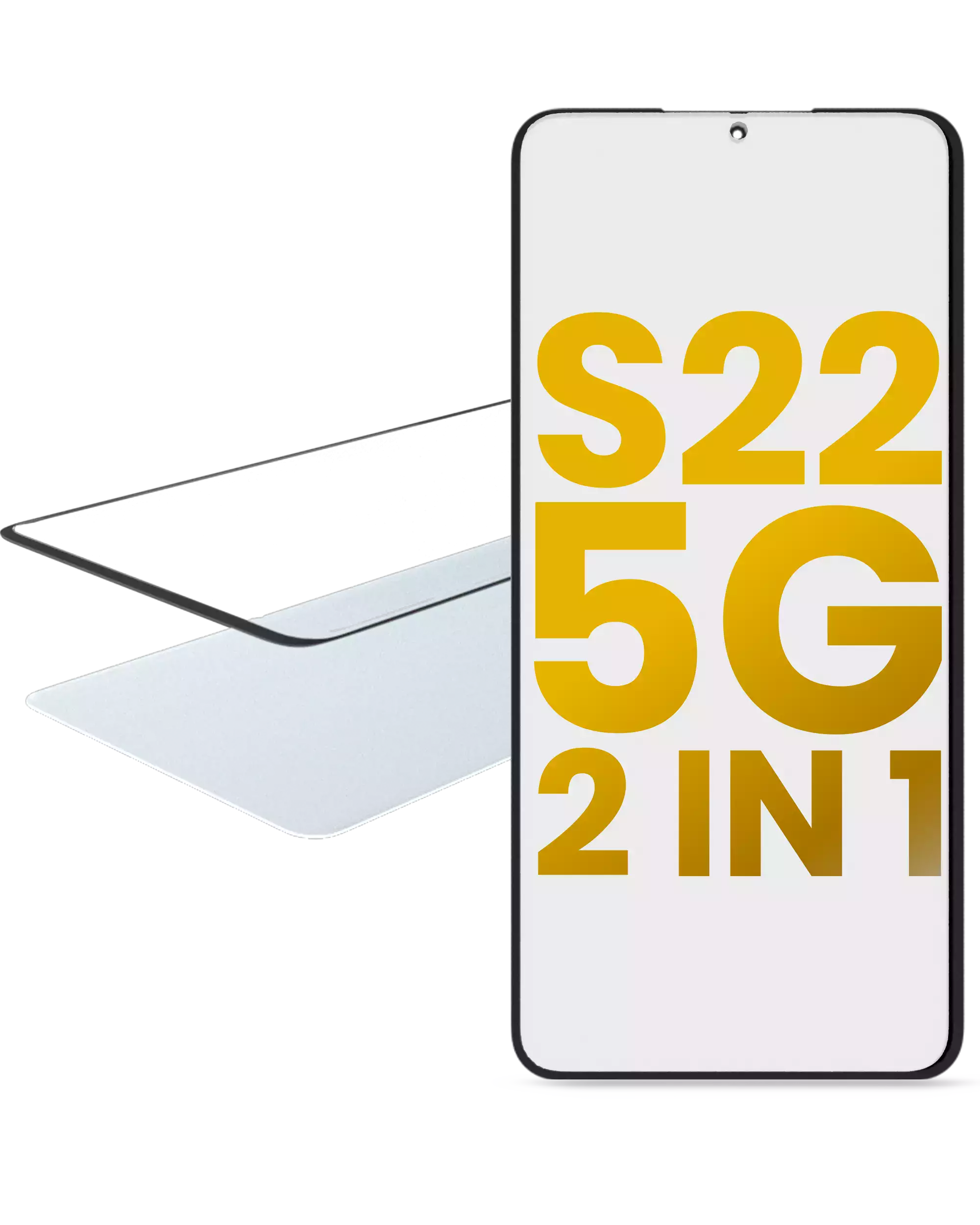 2 in 1 Vetro frontale con OCA preinstallato per Samsung Galaxy S22 5G