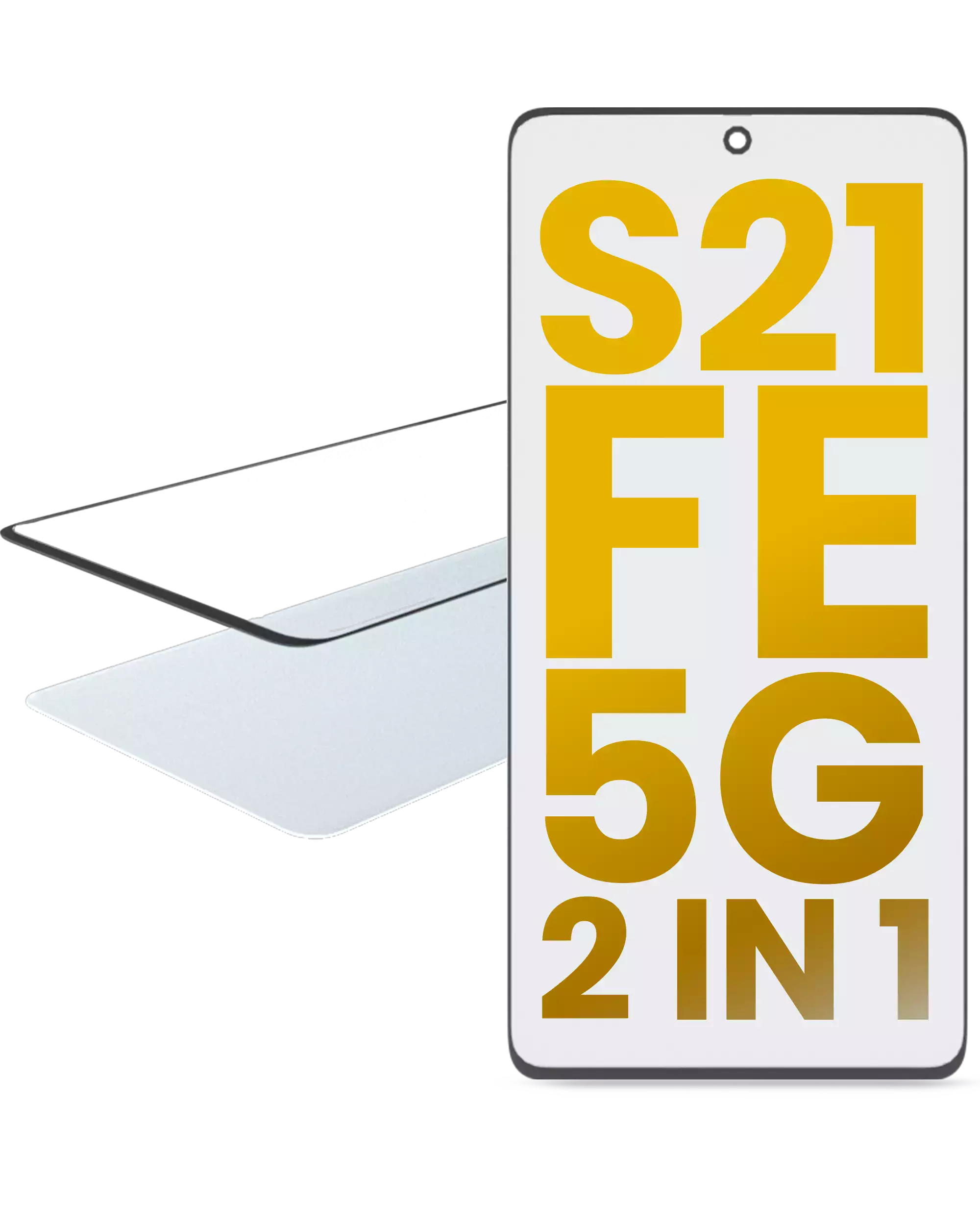 2 in 1 Vetro frontale con OCA preinstallato per Samsung Galaxy S21 FE 5G