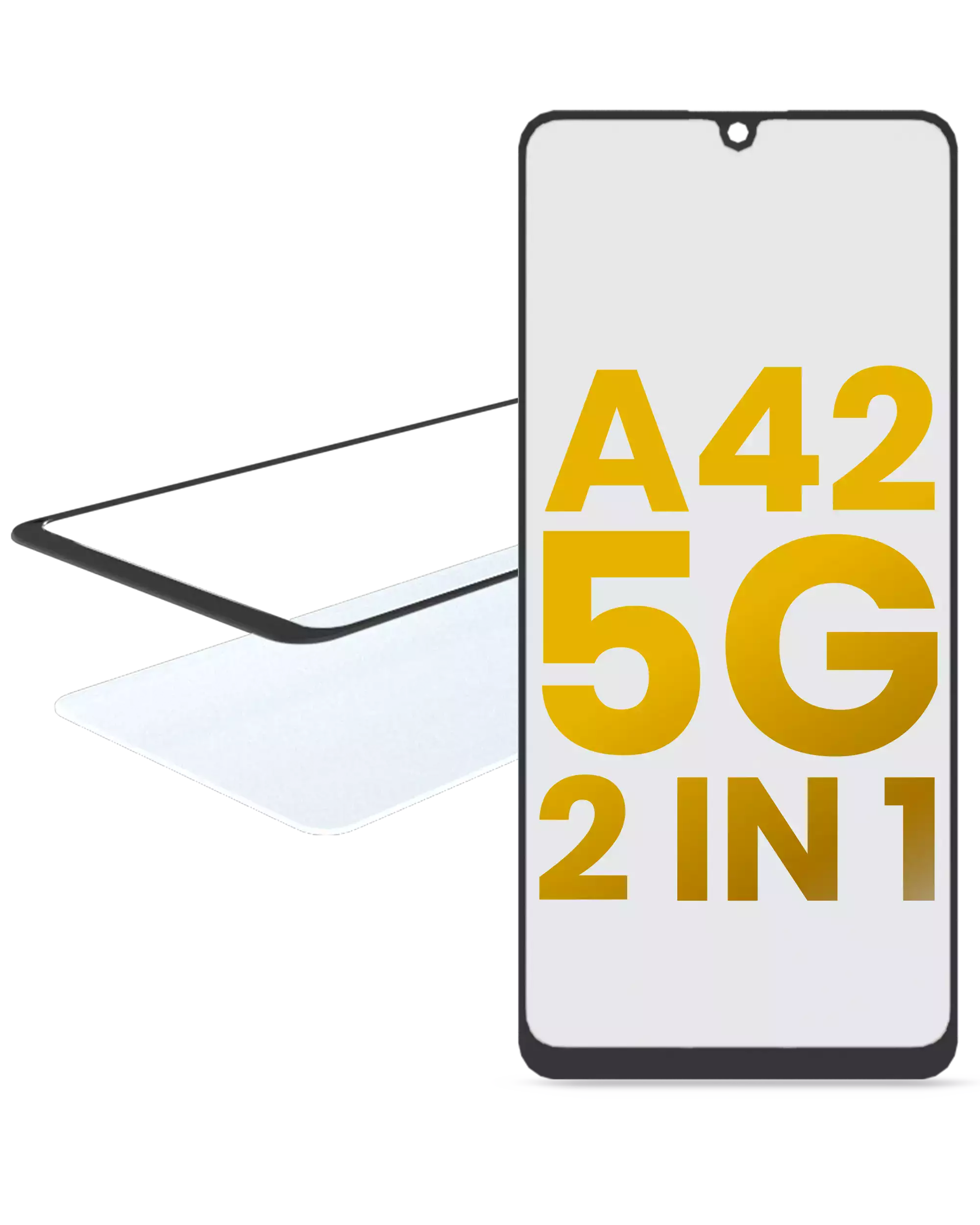 2 in 1 Vetro frontale con OCA preinstallato per Samsung Galaxy A42 5G (A426 / 2020)