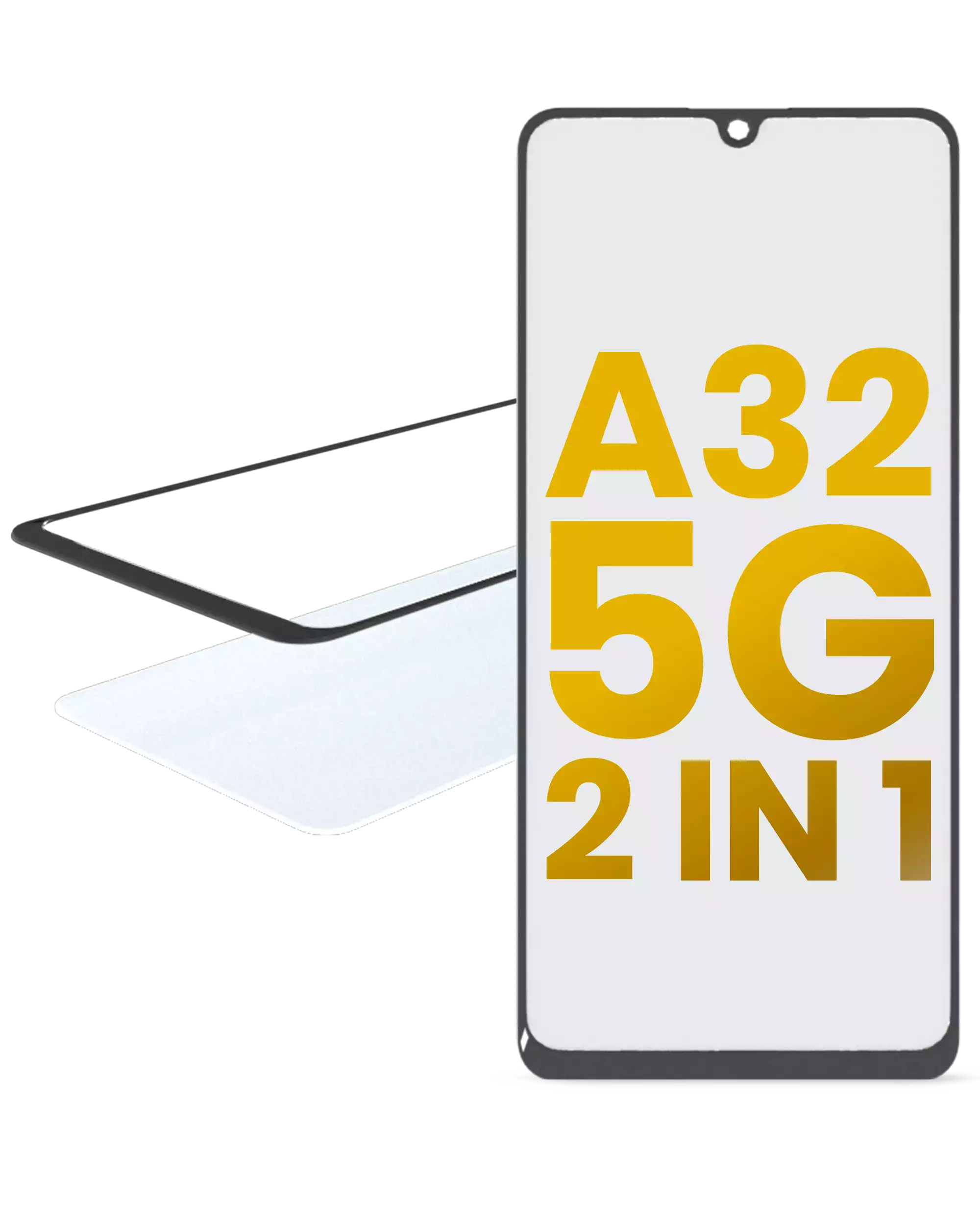 2 in 1 Vetro frontale con OCA preinstallato per Samsung Galaxy A32 (A325 / 2021)