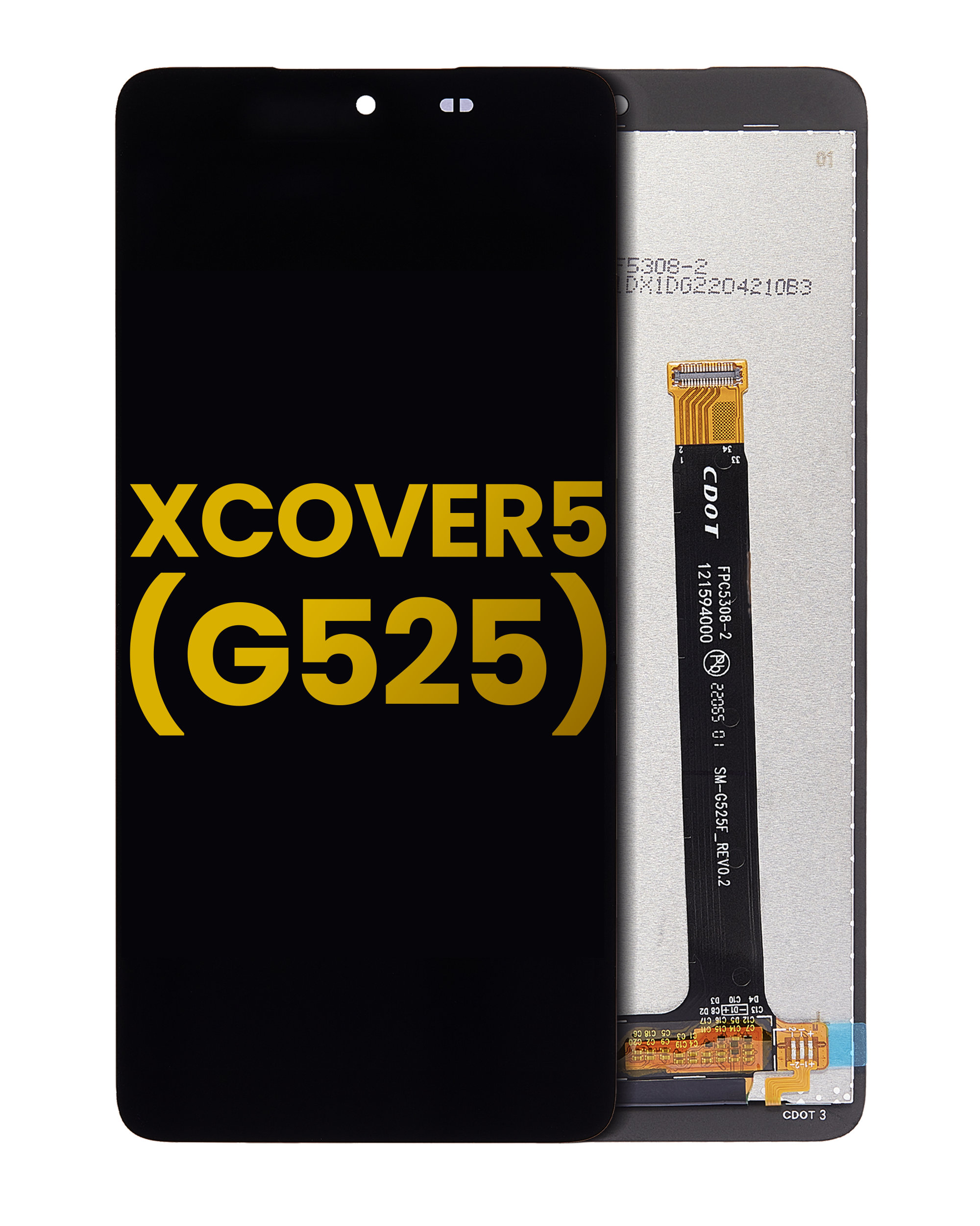 Display LCD completo senza Frame per Samsung Galaxy XCover 5 (G525) (Refurbished) (Nero)