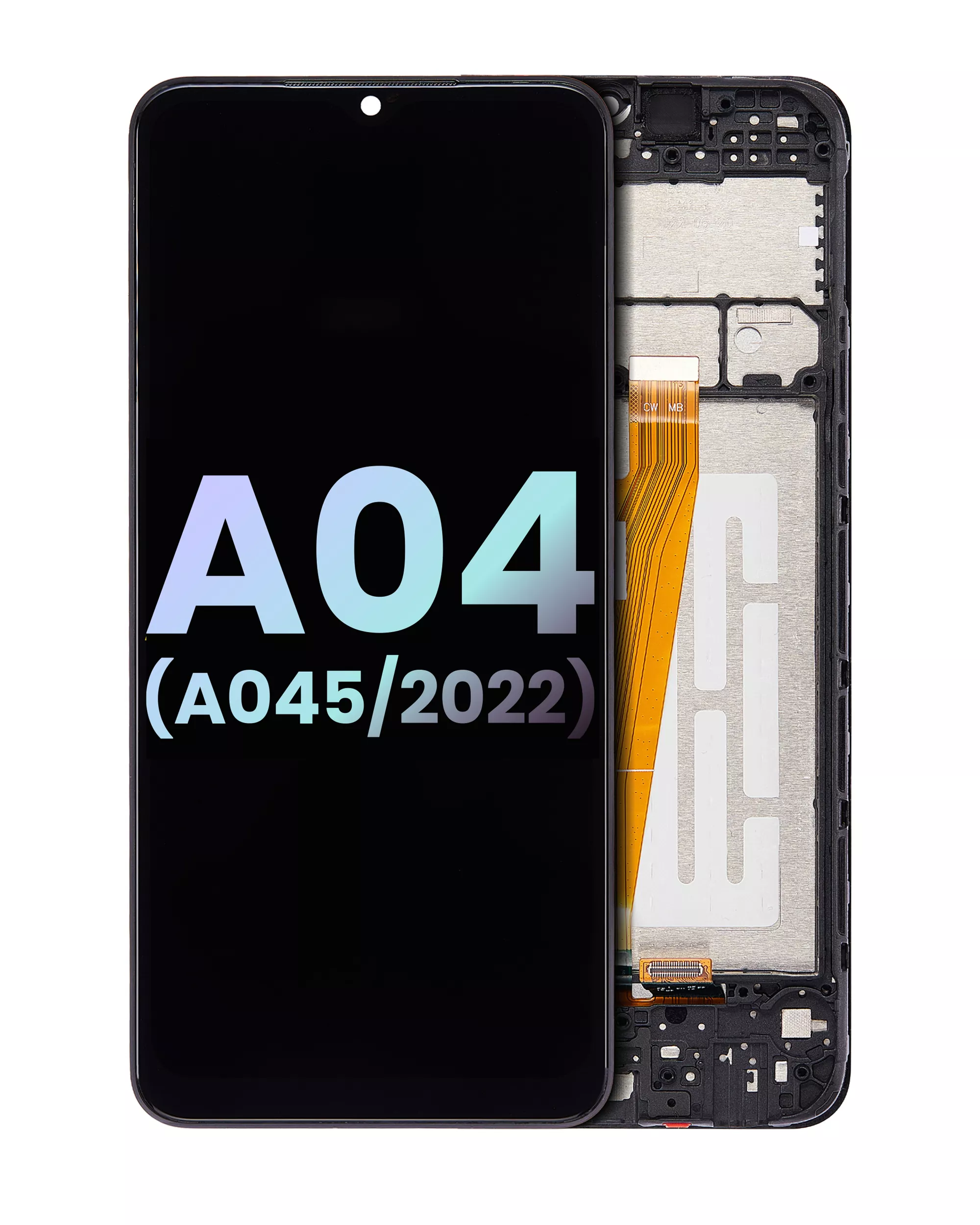 Display LCD completo con Frame per Samsung Galaxy A04 (A045 / 2022) (Service Pack) (tutti i colori)
