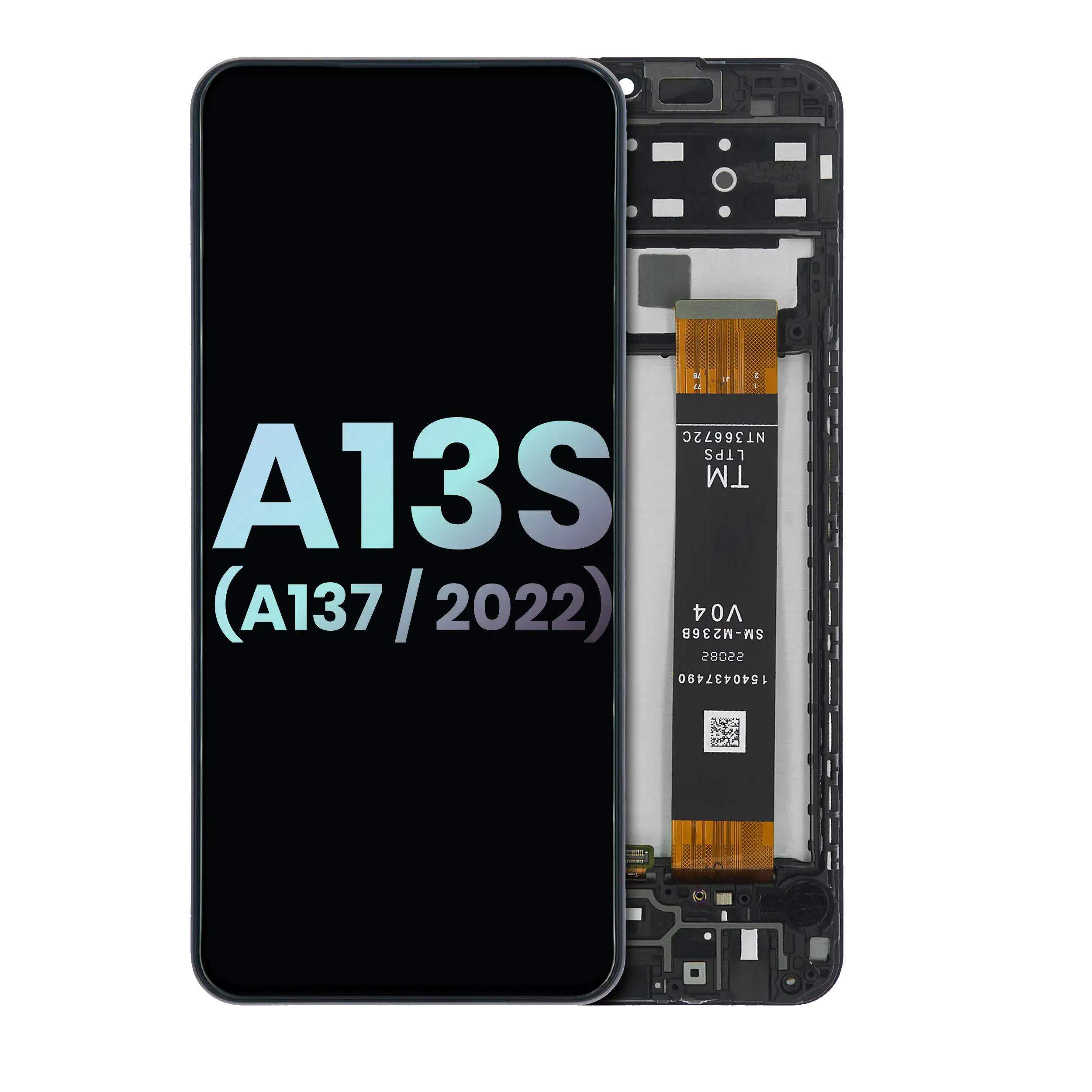 Display LCD completo con Frame per Samsung Galaxy A13s 5G (A137 / 2022) (Service Pack) (tutti i colori)