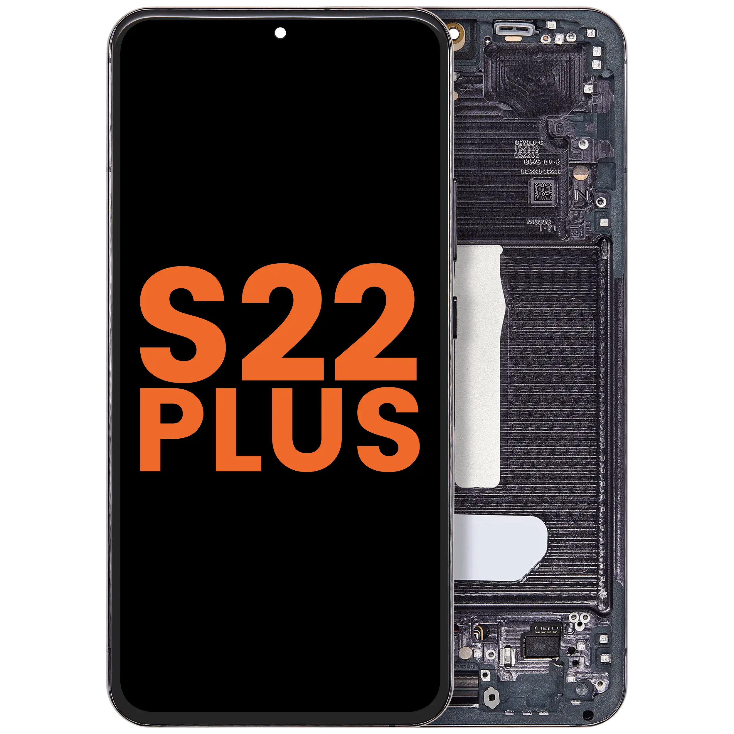 Display OLED completo con Frame per Samsung Galaxy S22 Plus 5G (Blemish: Grade D) (Phantom Nero)