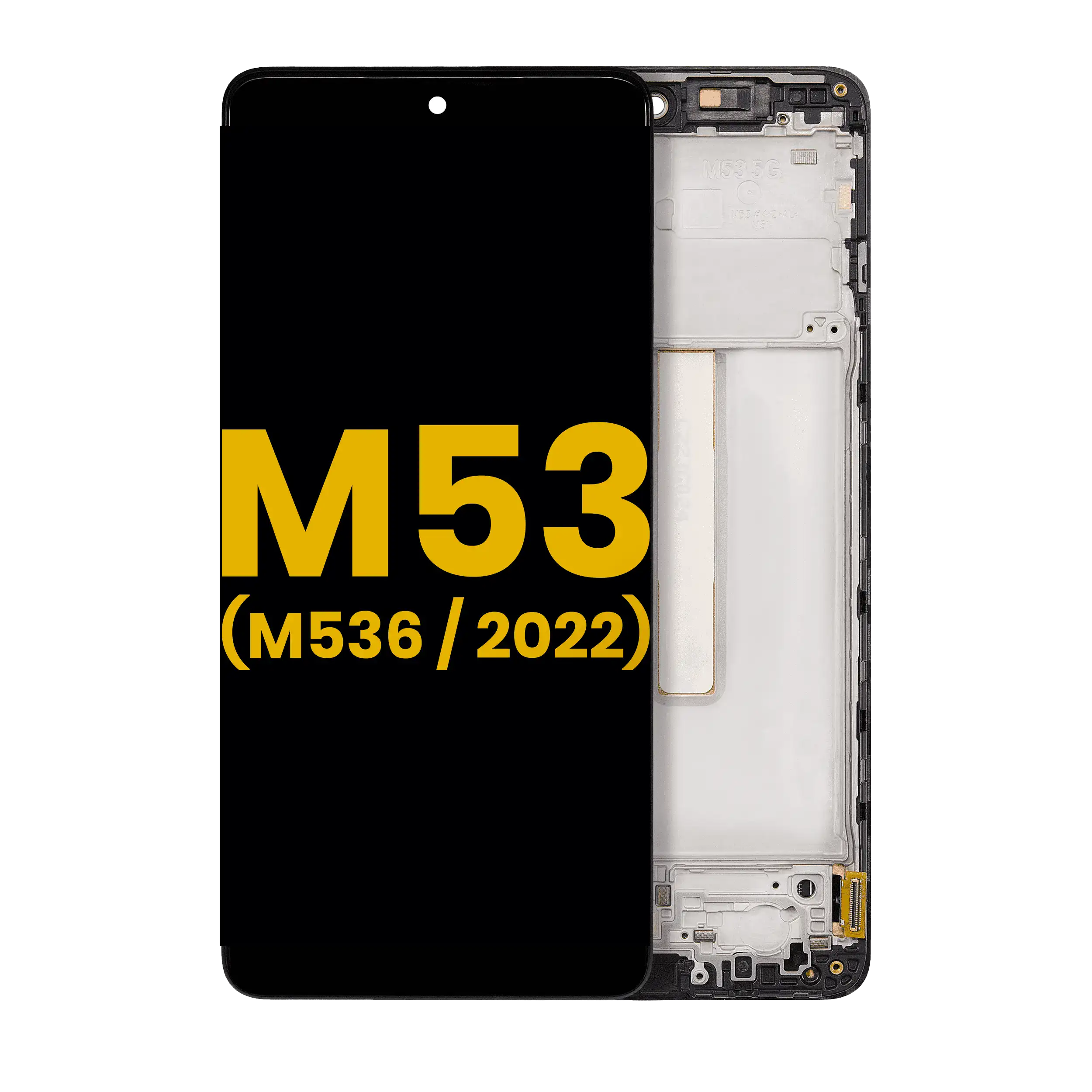 Display OLED completo con Frame per Samsung Galaxy M53 5G (M536 / 2022) (Refurbished) (tutti i colori)