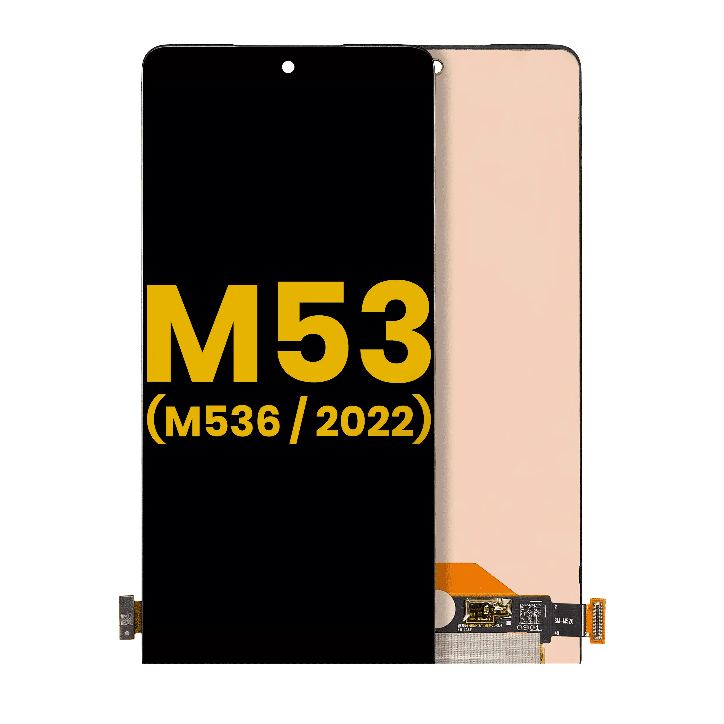 Display OLED completo senza Frame per Samsung Galaxy M53 5G (M536 / 2022) (Refurbished) (tutti i colori)