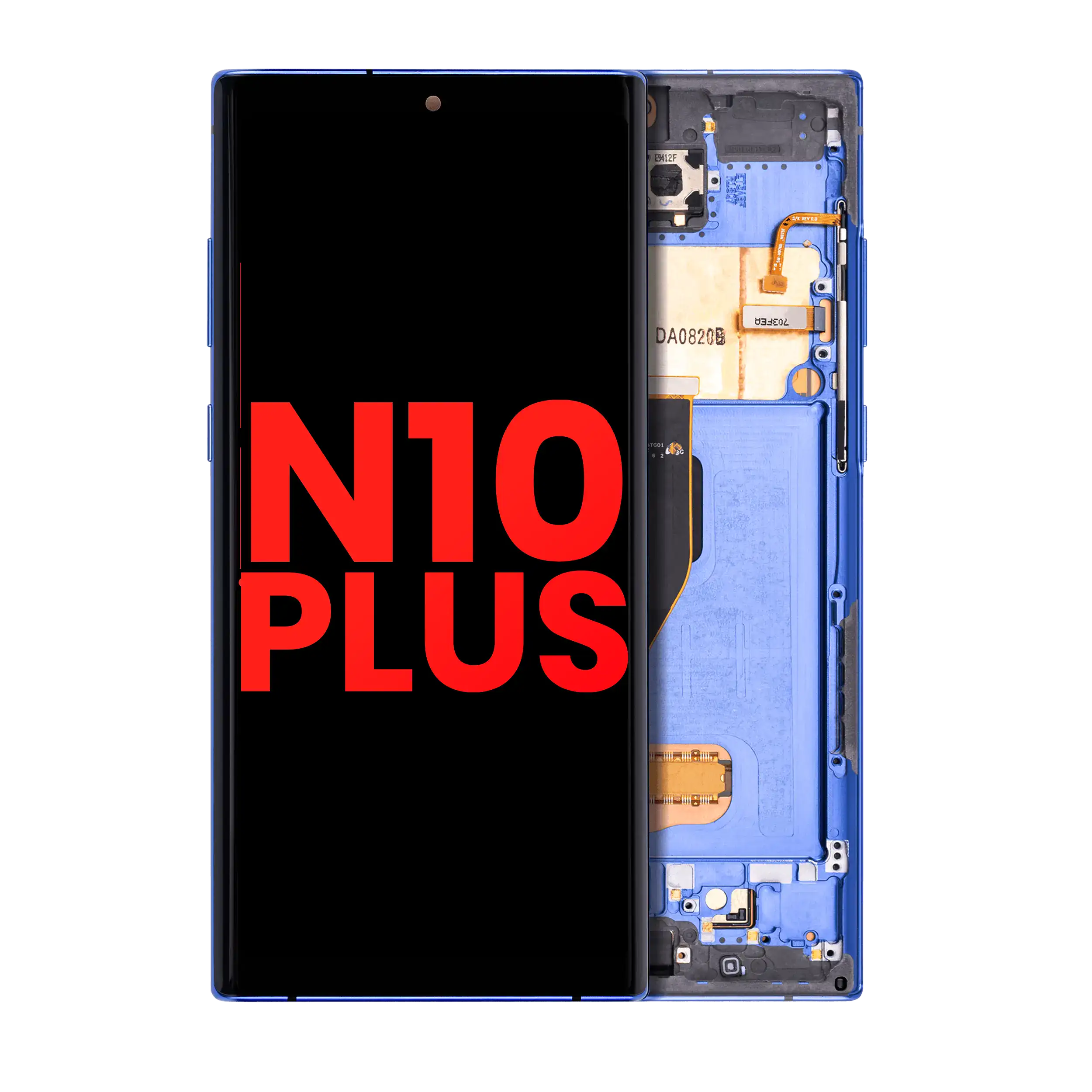 Display OLED completo con Frame per Samsung Galaxy Note 10 Plus / 5G (Blu)