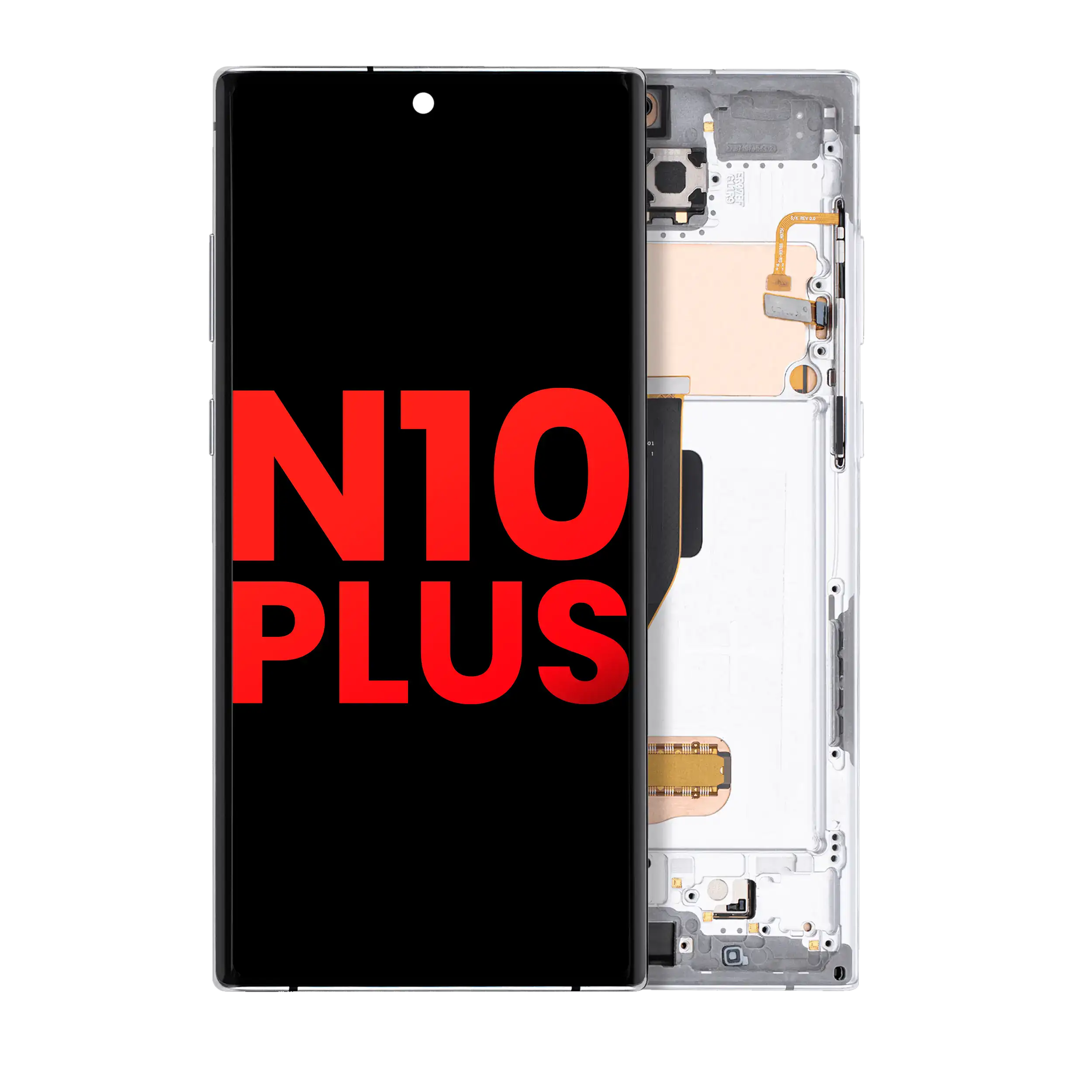Display OLED completo con Frame per Samsung Galaxy Note 10 Plus / 5G (Aura Bianco)