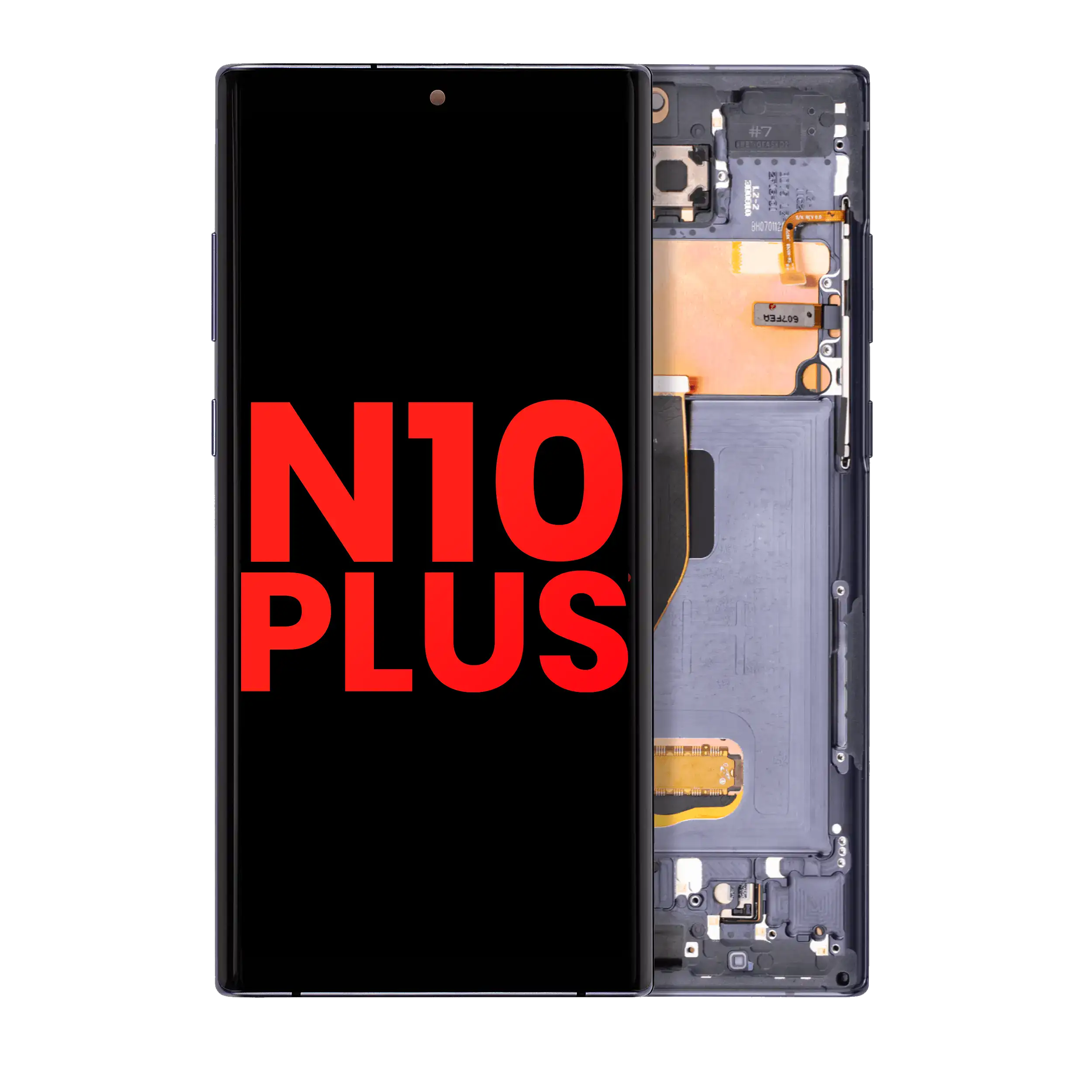 Display OLED completo con Frame per Samsung Galaxy Note 10 Plus / 5G (Aura Nero)