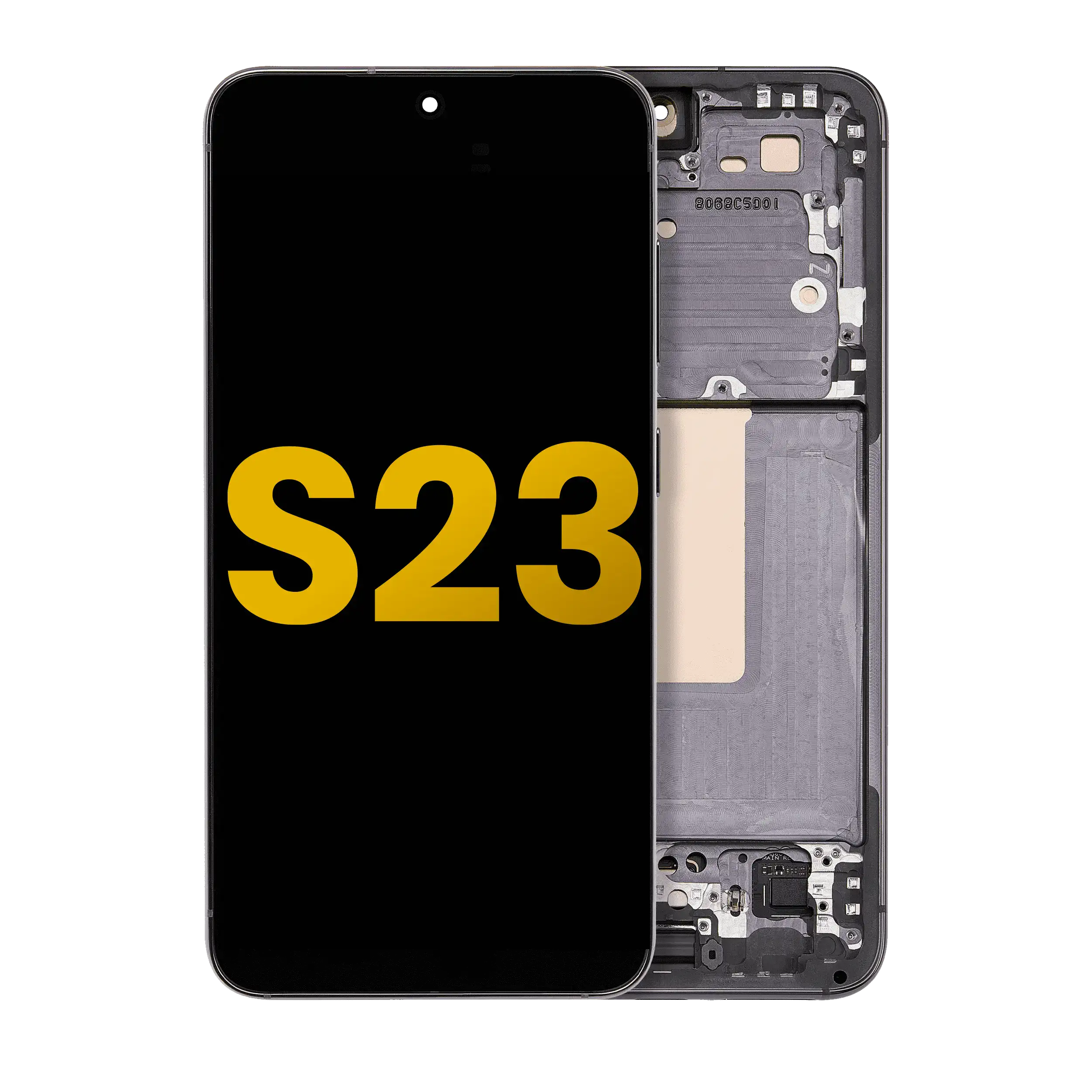 Display OLED completo con Frame per Samsung Galaxy S23 5G (US e International) (Refurbished) (Verde)