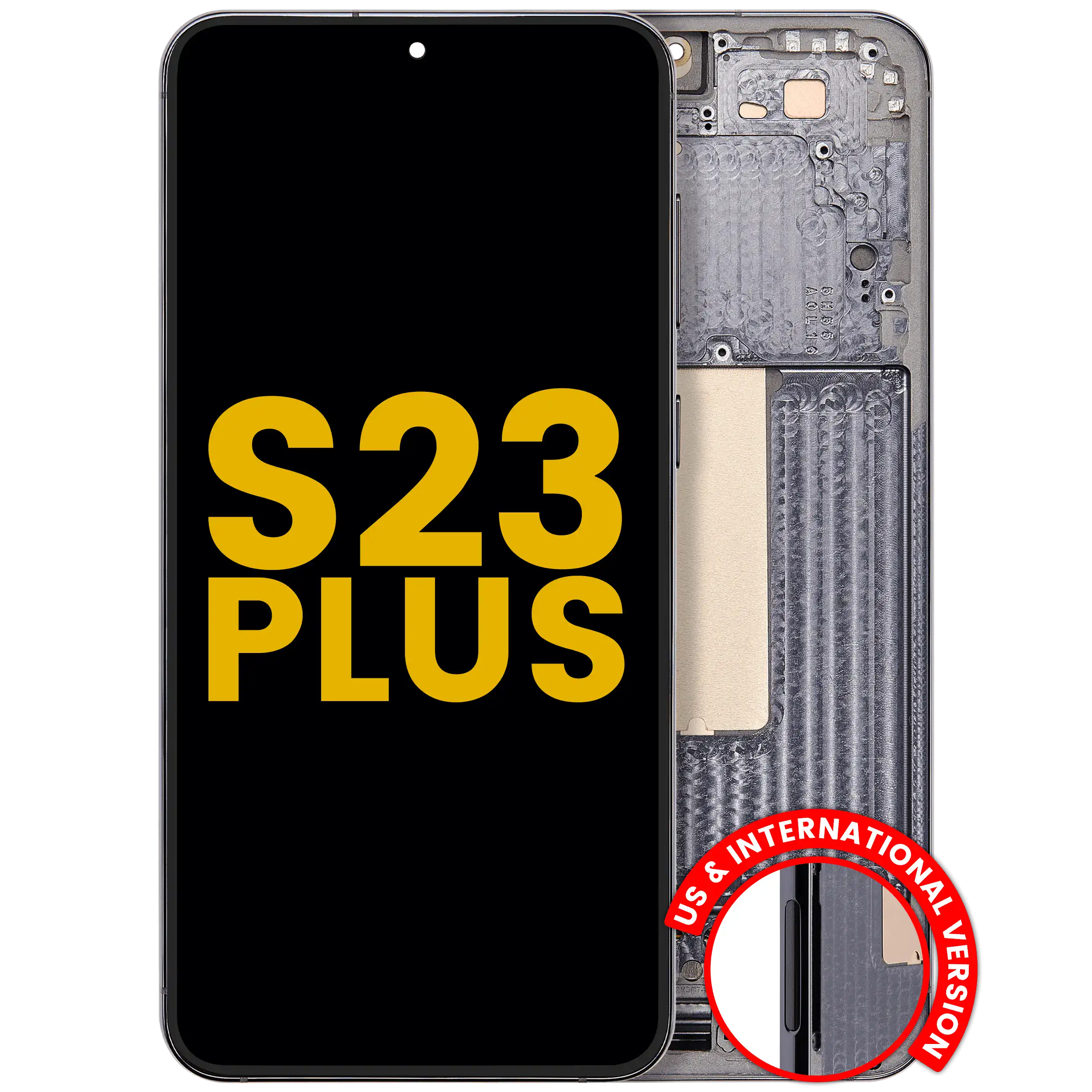 Display OLED completo con Frame per Samsung Galaxy S23 Plus 5G (US e International) (Refurbished) (Verde)