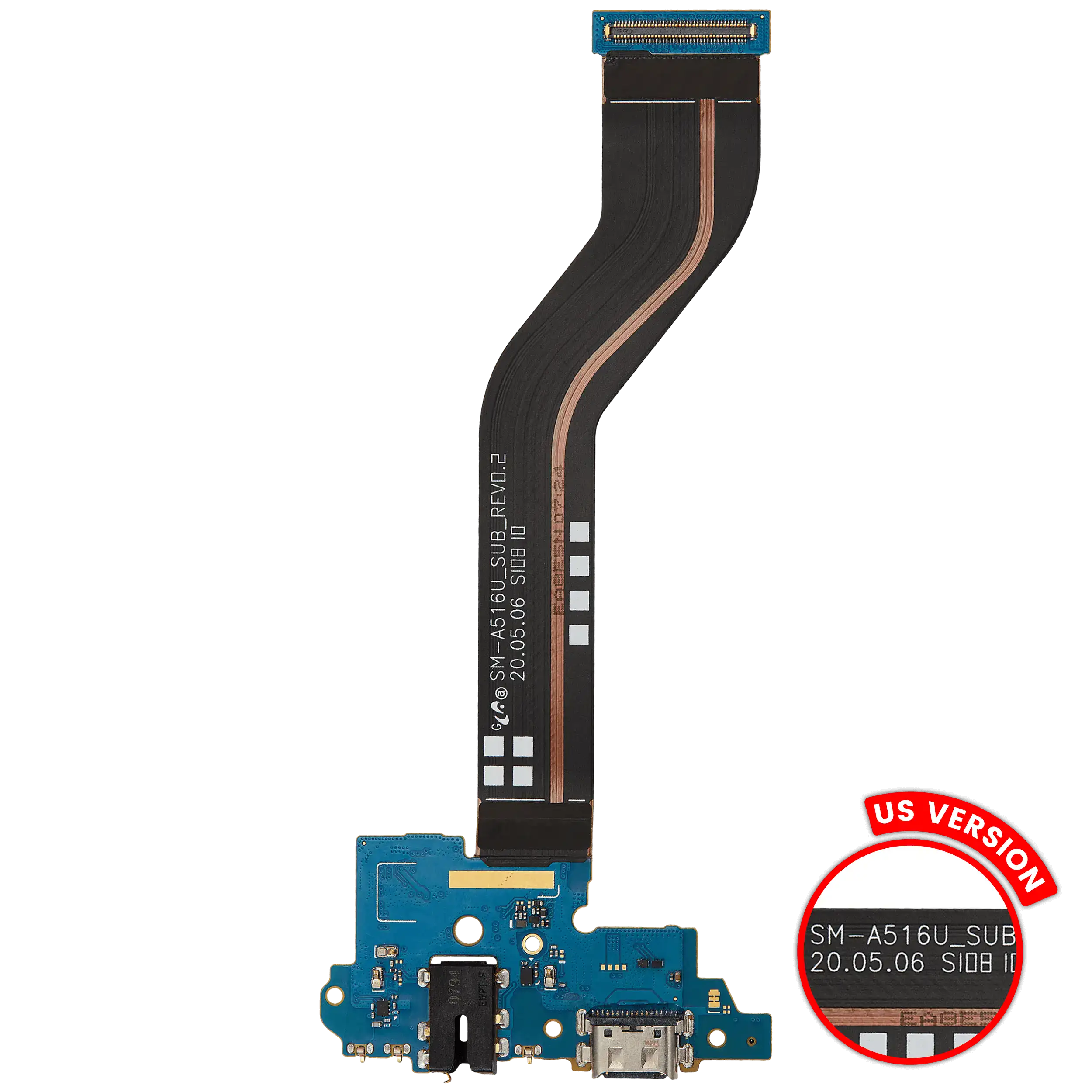 Connettore di ricarica flat con jack cuffie per Samsung Galaxy A51 5G (A516U / 2020) (US Verizon) (Used Service Pack Pull)