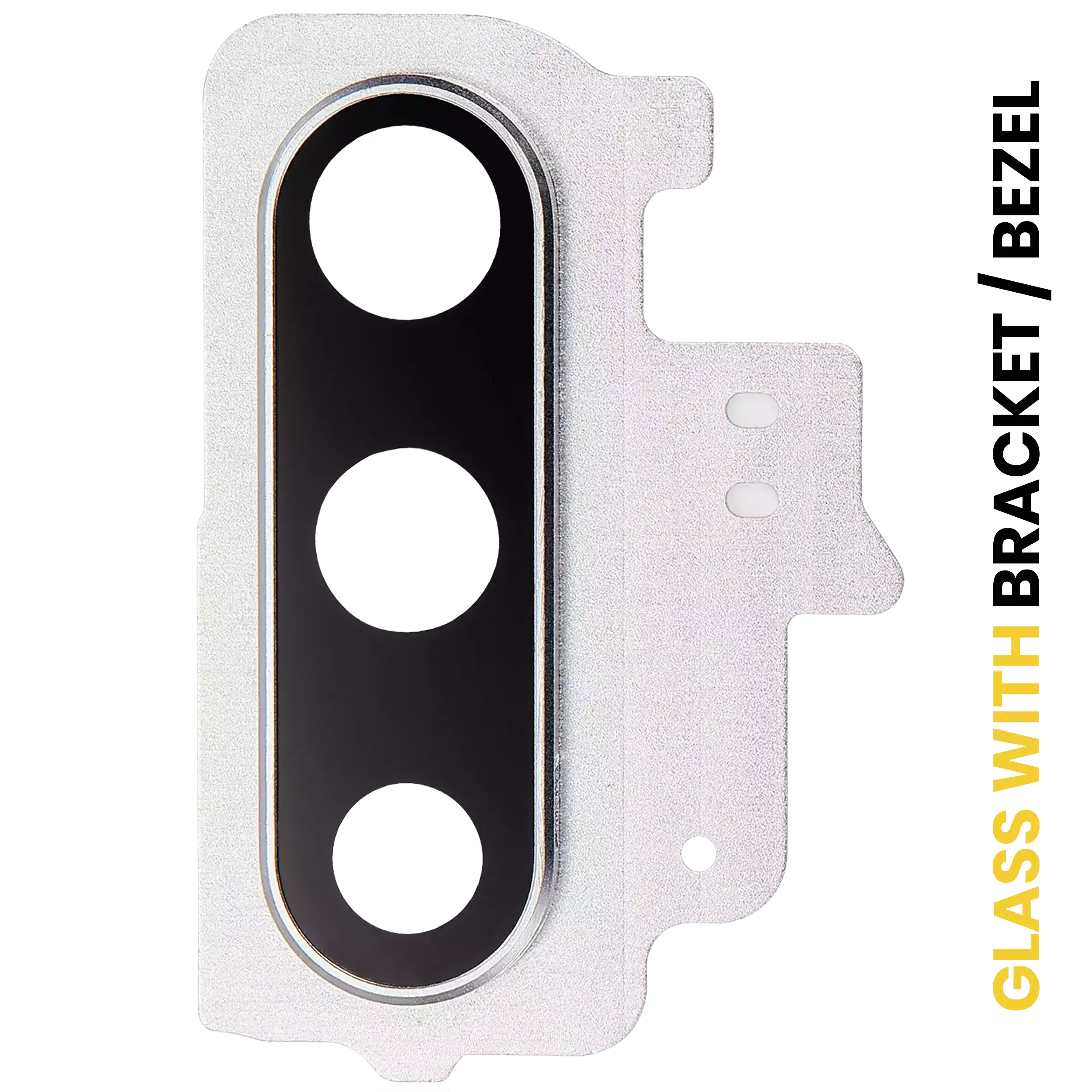 Lente fotocamera posteriore con staffa / Cornice per Samsung Galaxy Note 10 (Aura Bianco)