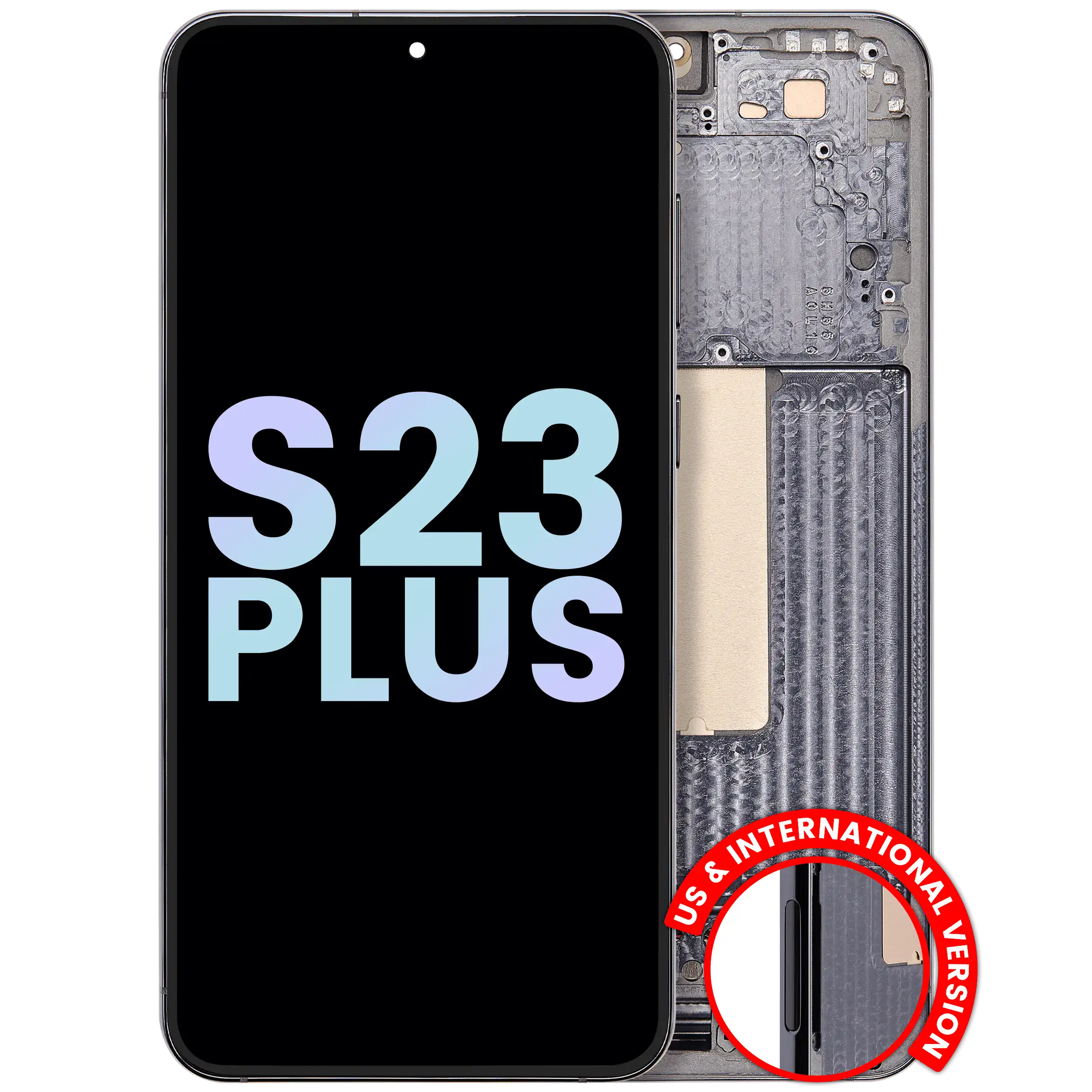 Display OLED completo con Frame per Samsung Galaxy S23 Plus 5G (US e International) (Service Pack) (Verde)