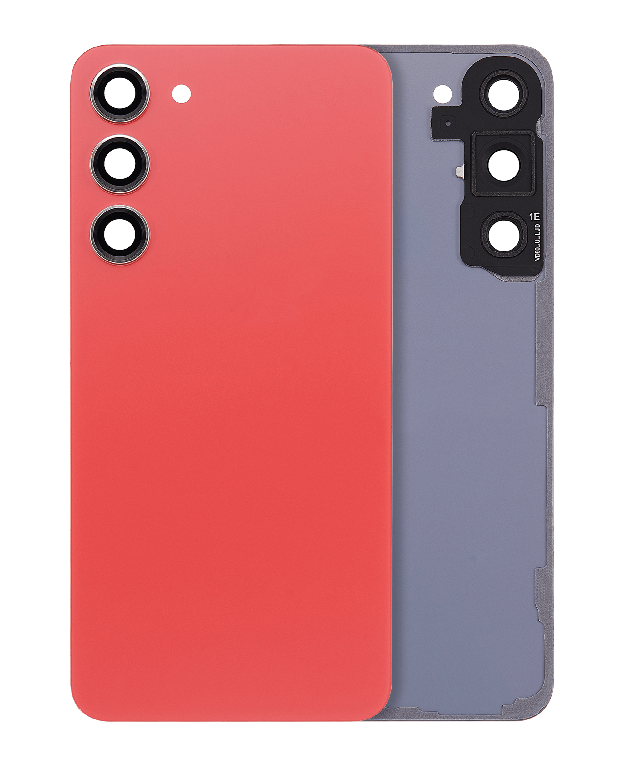 vetro cover posteriore con Vetro fotocamera per Samsung Galaxy S23 Plus 5G (No Logo) (Arancione)