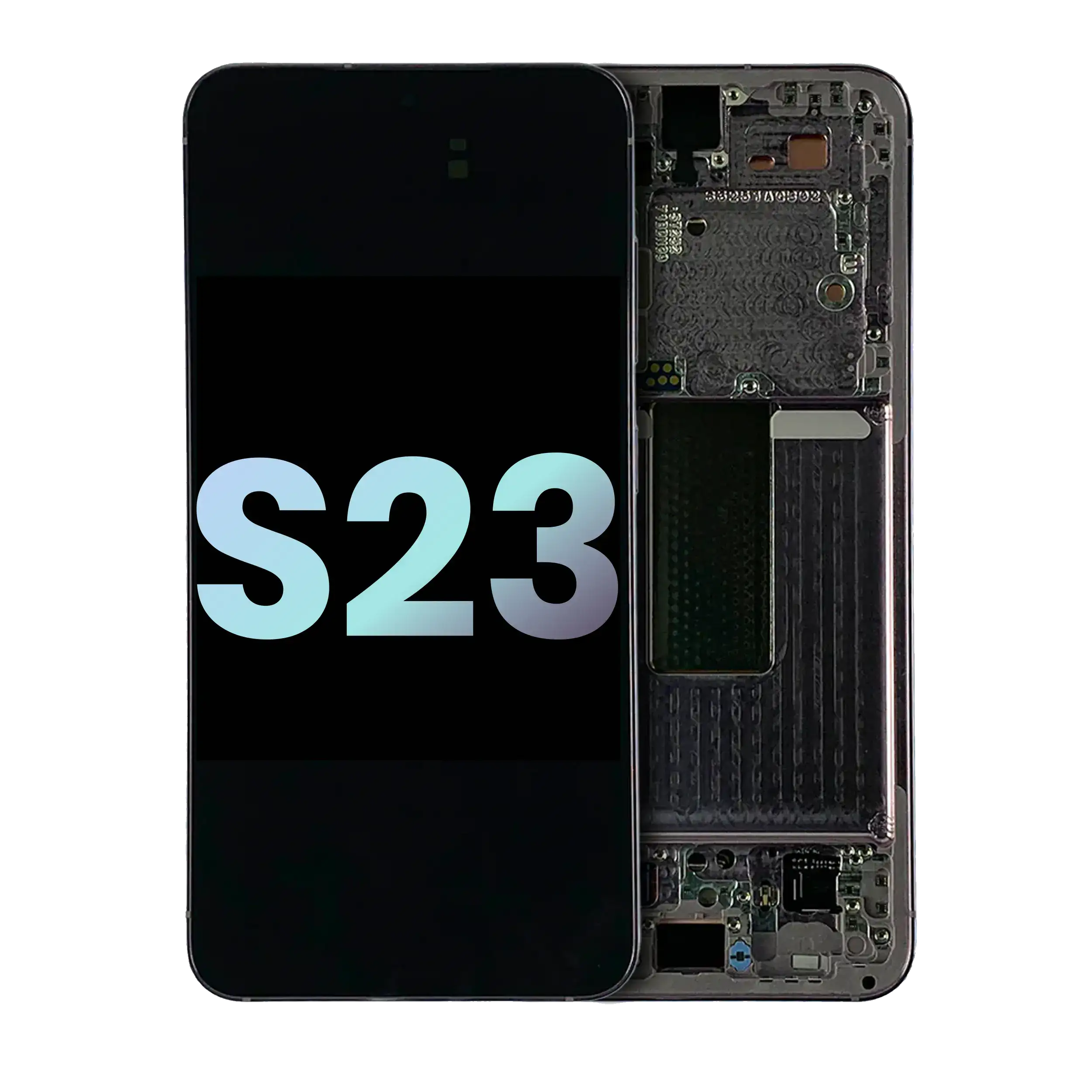 Display OLED completo con Frame per Samsung Galaxy S23 5G (US e International) (Service Pack) (Lavanda)
