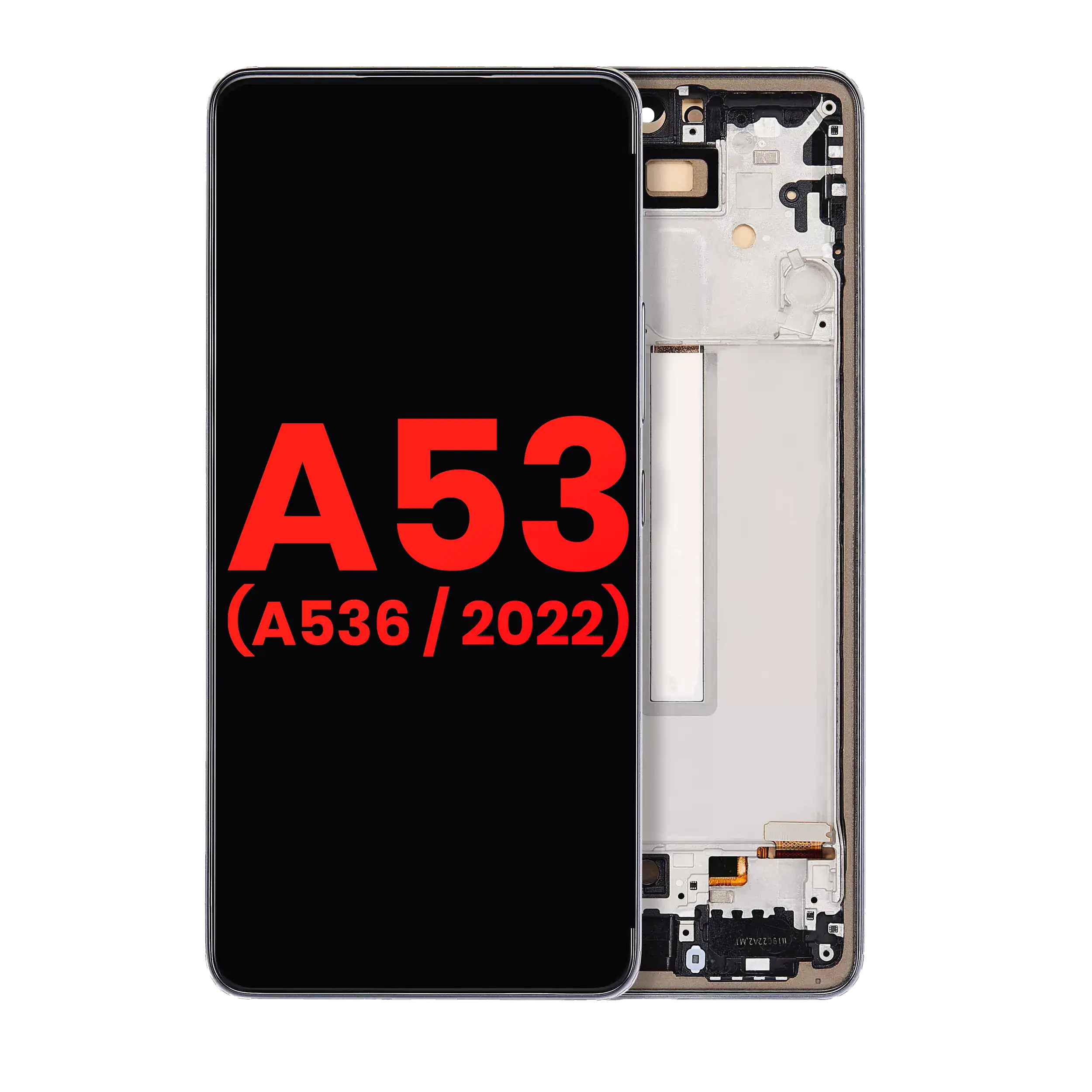 Display OLED completo con Frame per Samsung Galaxy A53 5G (A536 / 2022) (6.36") (Nero)