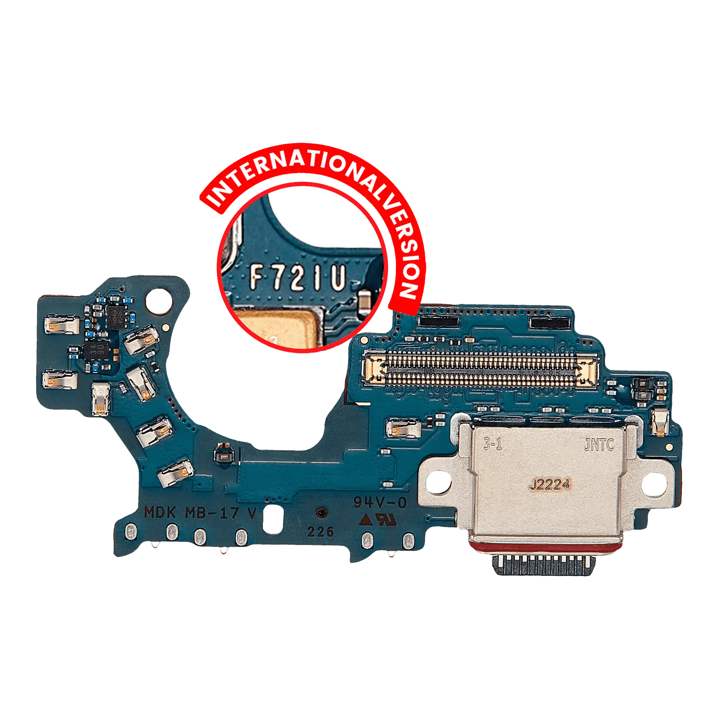 Connettore di ricarica Scheda per Samsung Galaxy Z Flip 4 (F721B) (International Version) (Premium)