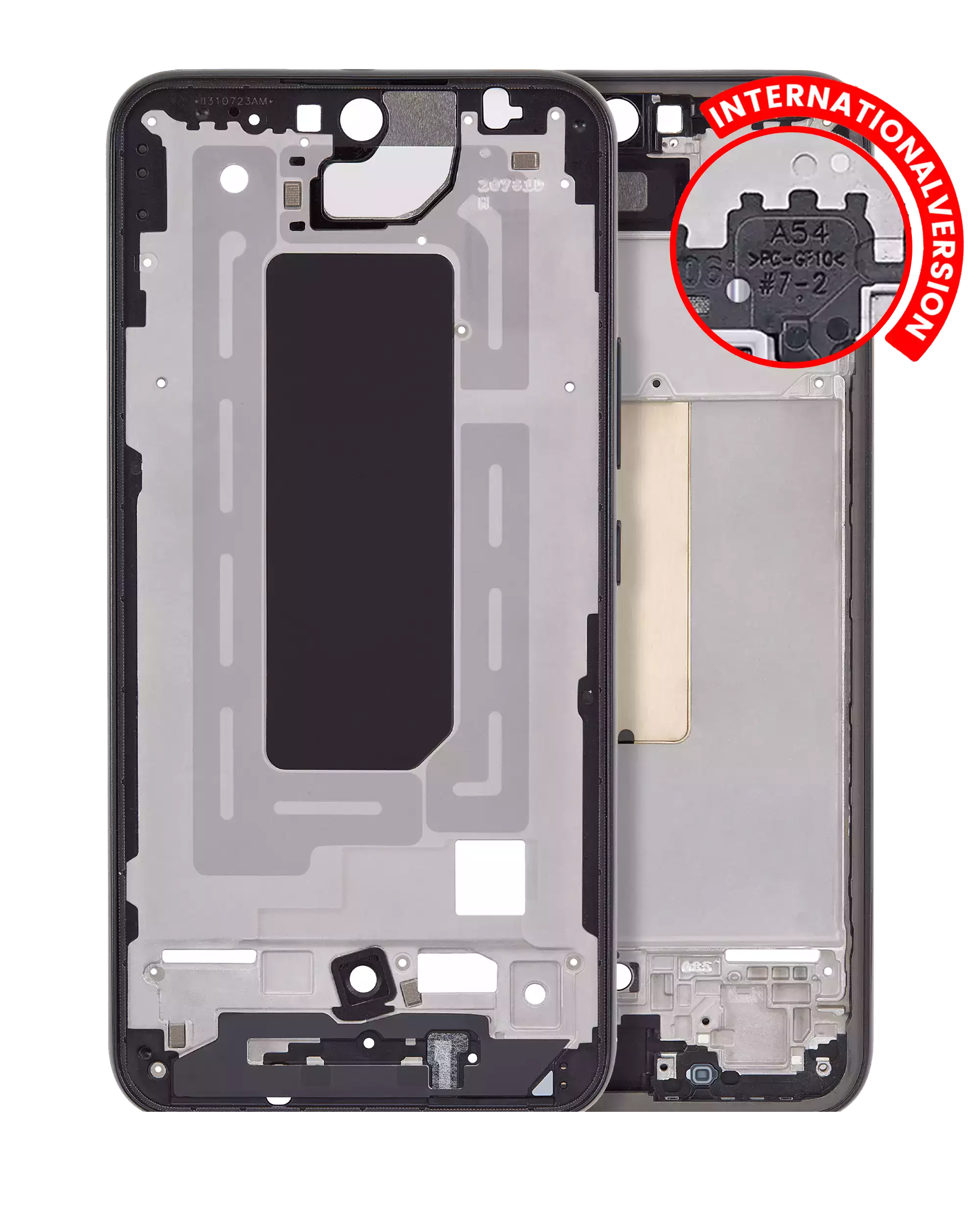 Frame centrale per Samsung Galaxy A54 5G (A546 / 2023) (International Version) (Grafite)