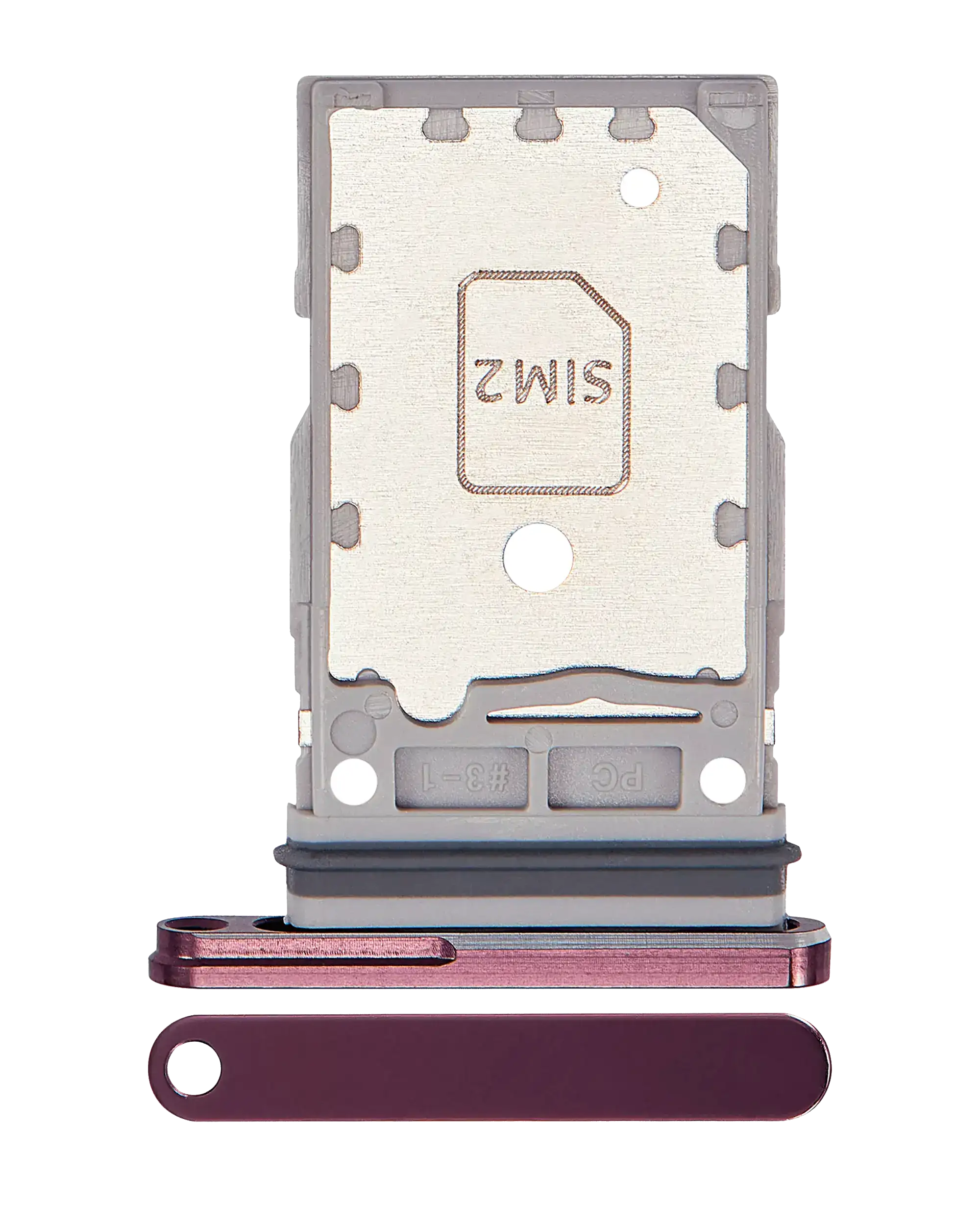 Carrellino doppia SIM per Samsung Galaxy Z Fold 4 (F936) (Burgundy)