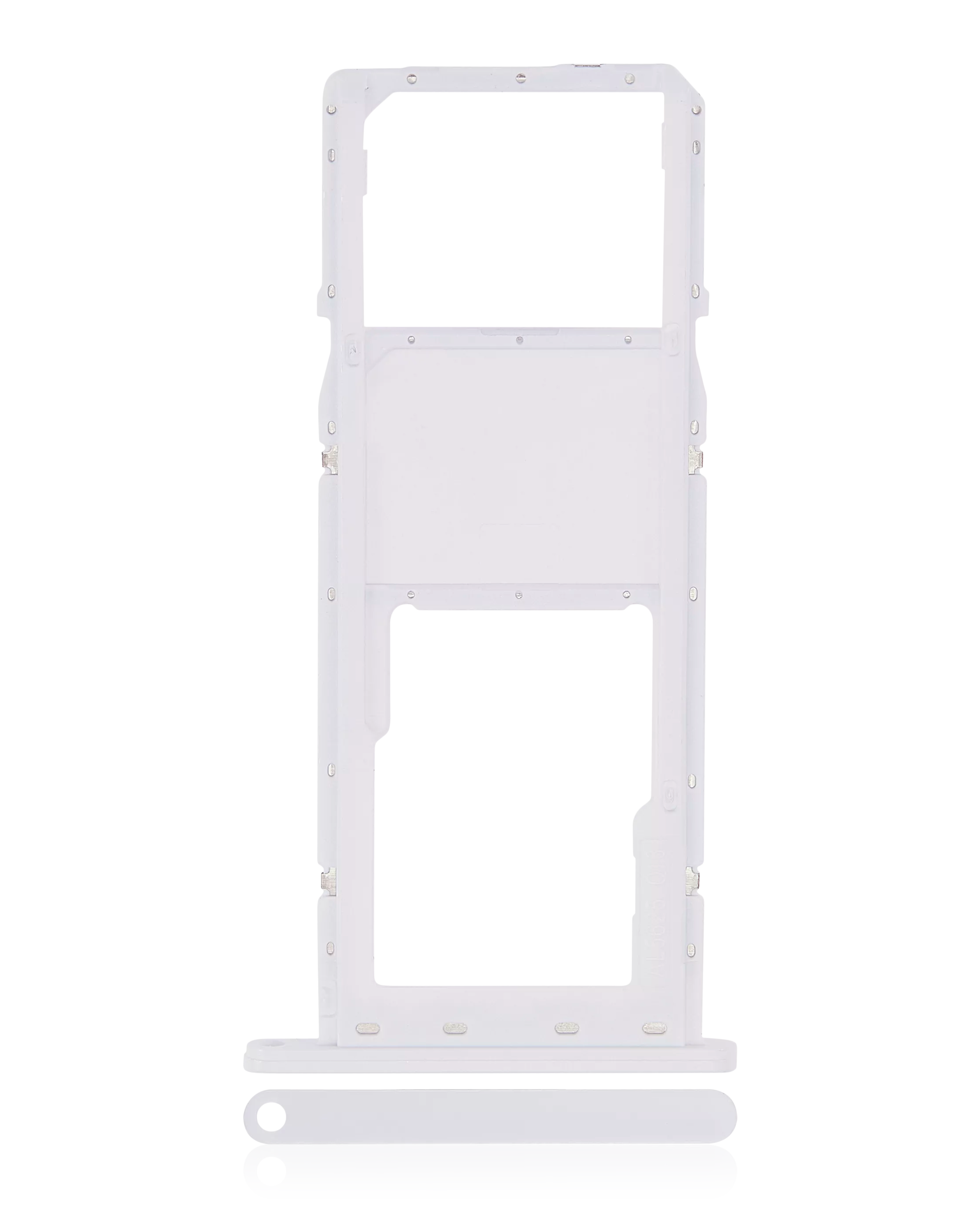 Carrellino SIM singola per Samsung Galaxy A02S (A025 / 2020) / A03 (A035 / 2021) (Bianco)