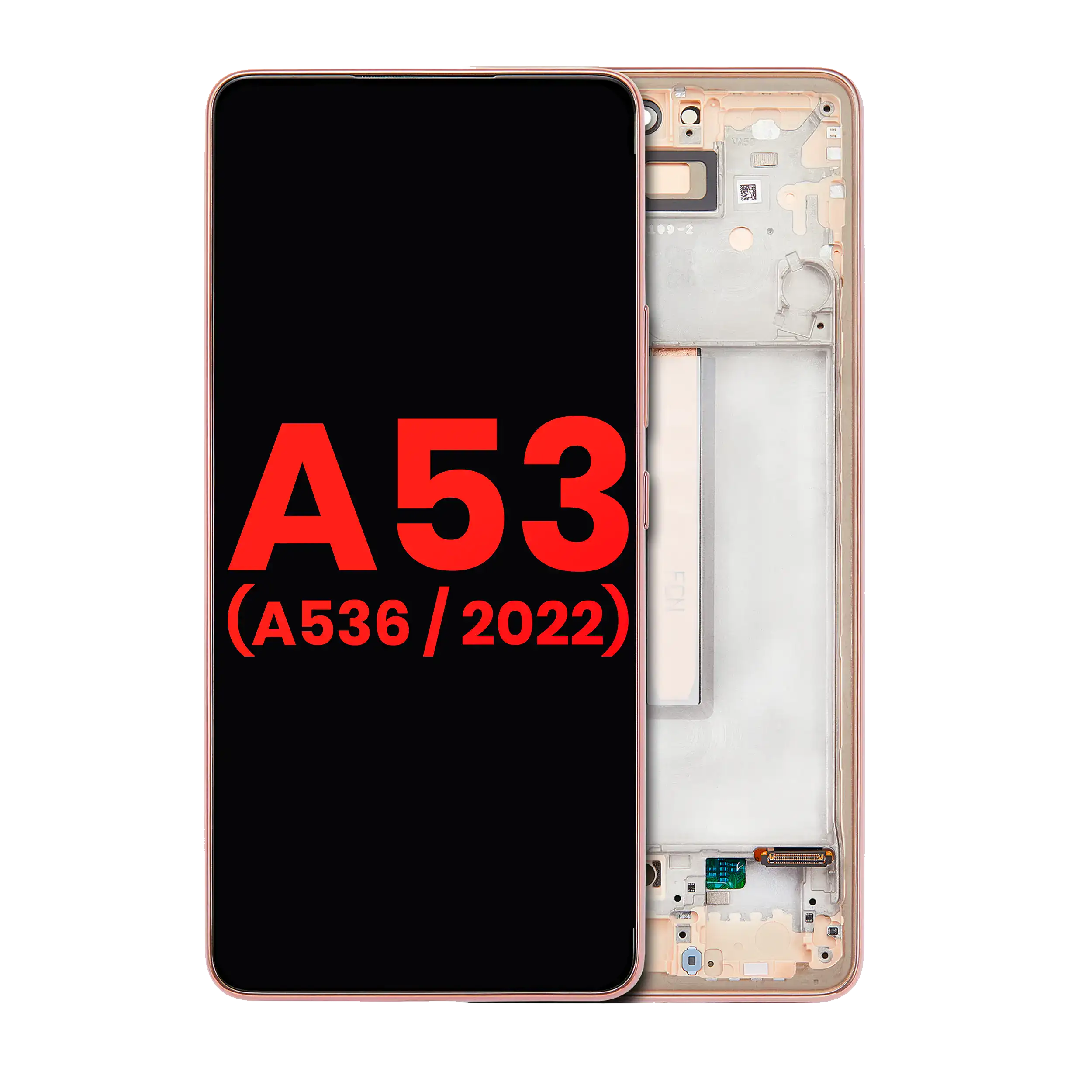 Display OLED completo con Frame per Samsung Galaxy A53 5G (A536 / 2022) (6.36") (Peach)