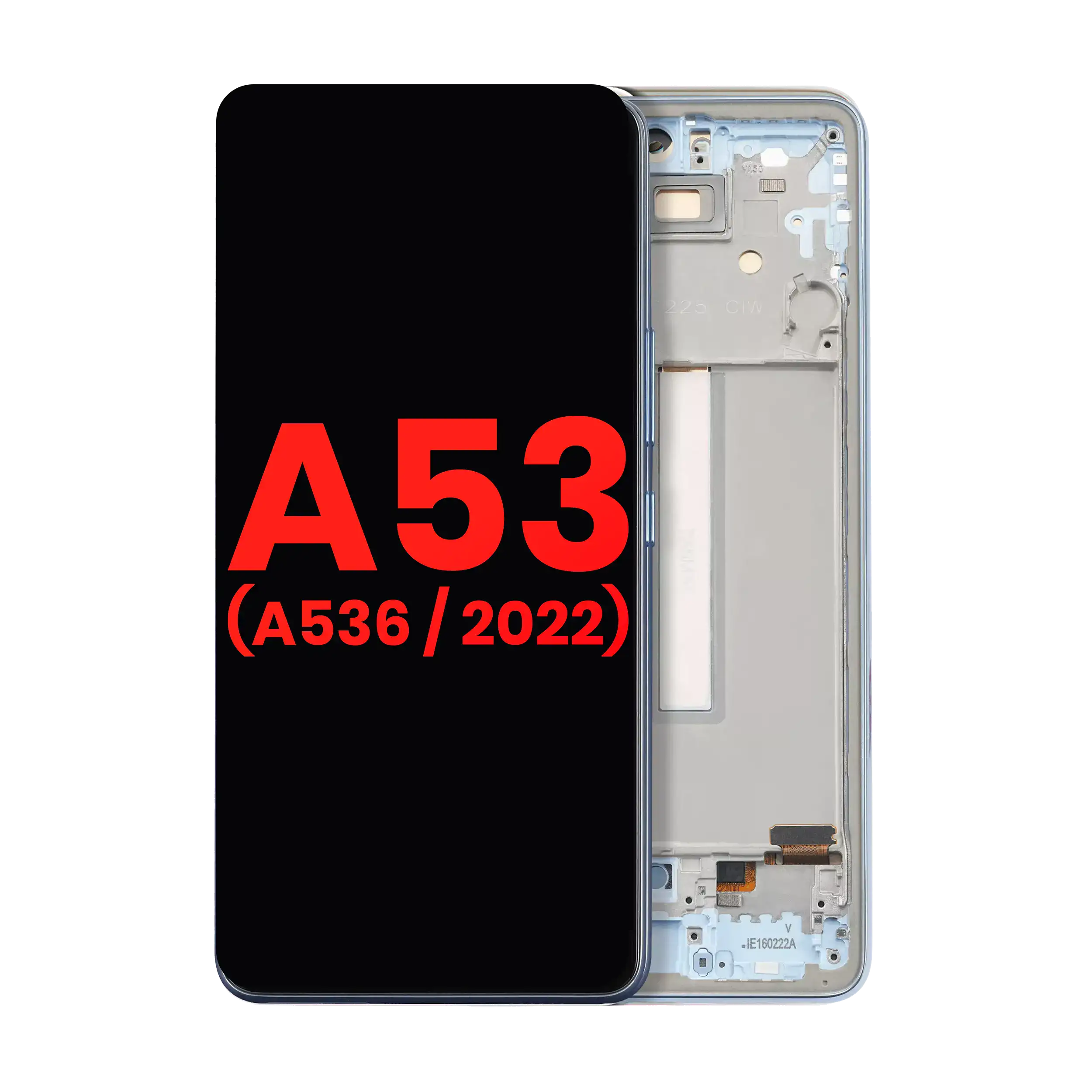 Display OLED completo con Frame per Samsung Galaxy A53 5G ( A536 / 2022) (6.36") (Blu)