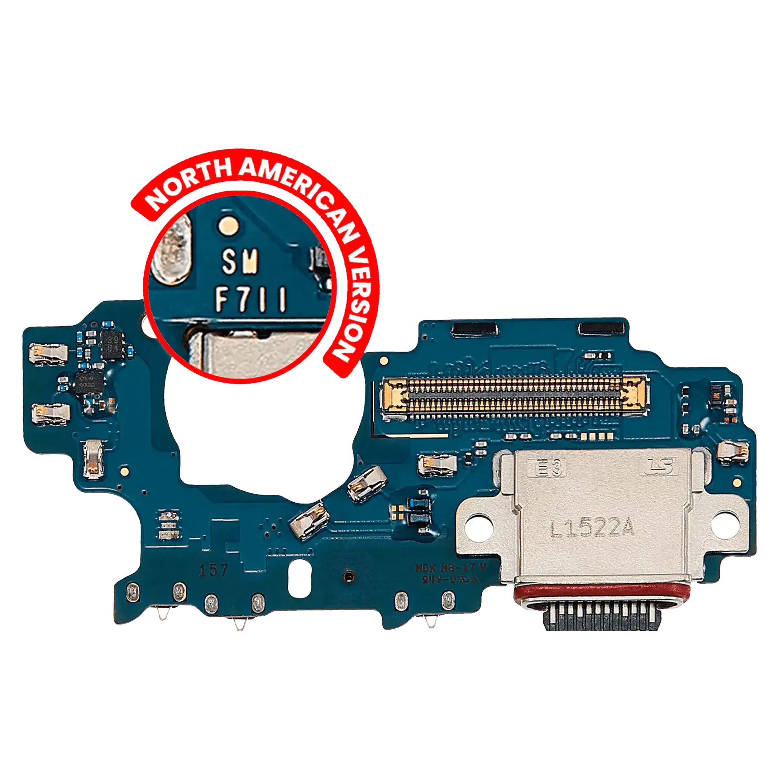 Connettore di ricarica Scheda per Samsung Galaxy Z Flip 3 5G (F711U) (US Version) (Premium)