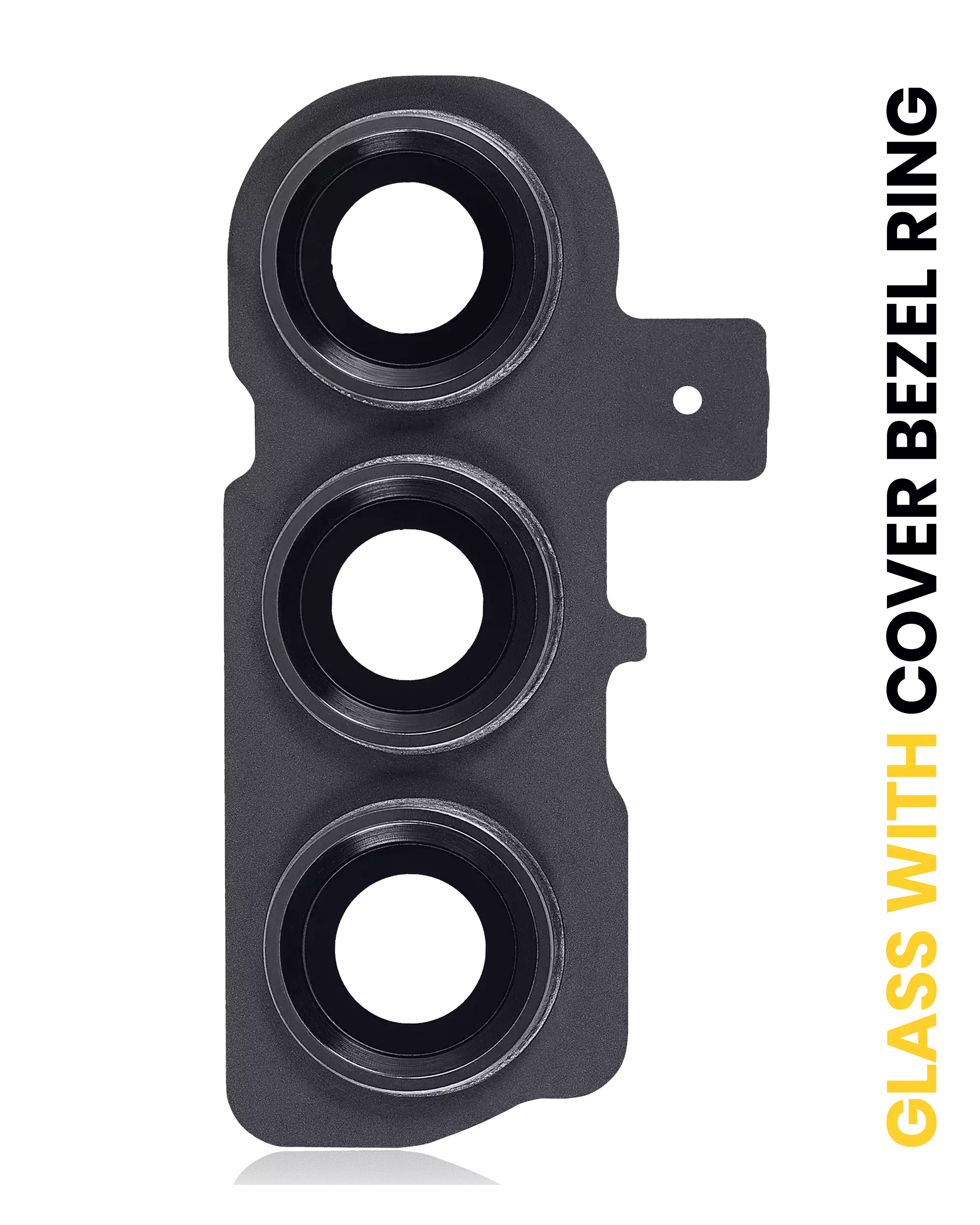 Lente fotocamera posteriore con Cover Cornice Ring per Samsung Galaxy S23 5G / S23 Plus 5G (Phantom Nero)