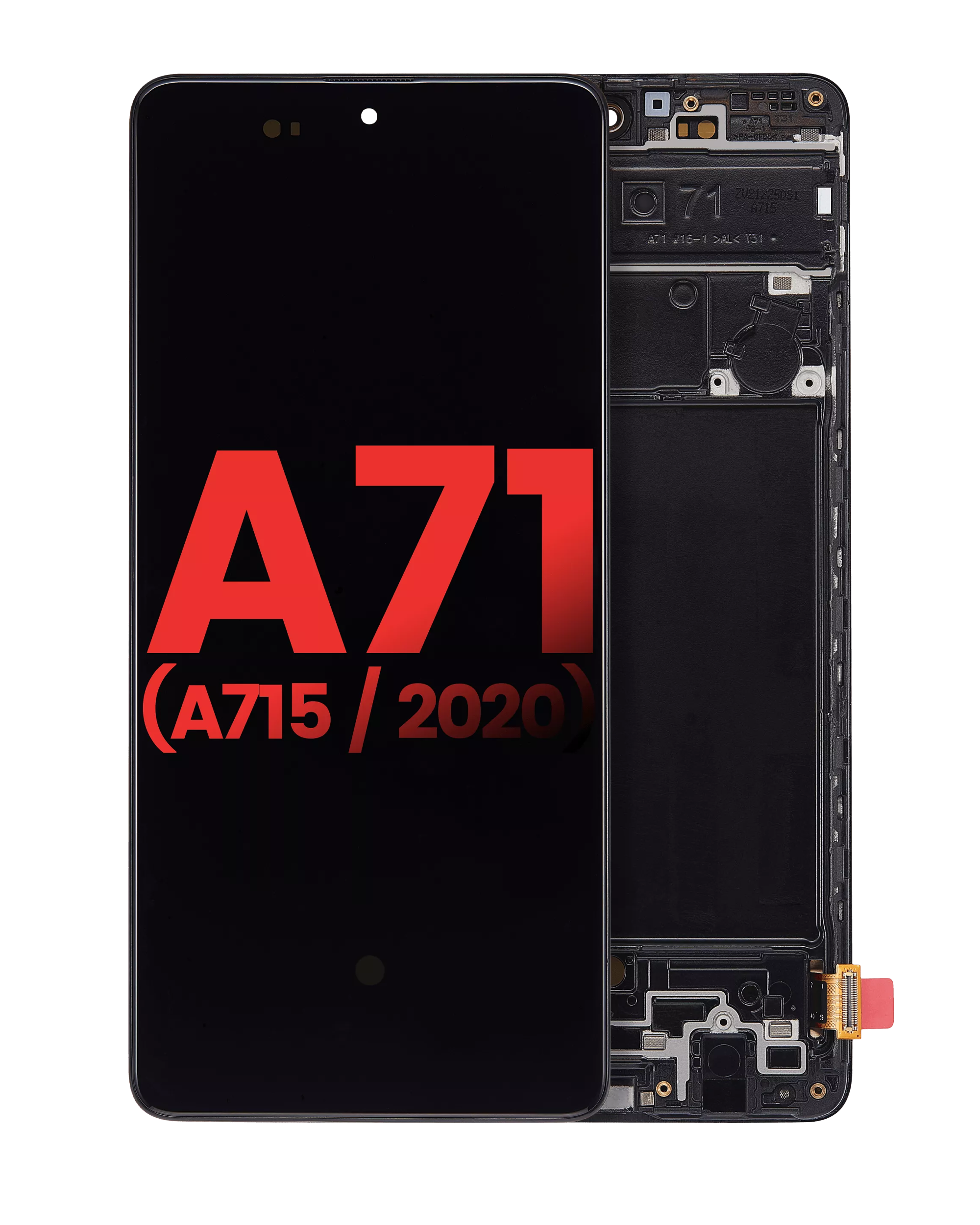 Display OLED completo con Frame per Samsung Galaxy A71 (A715 / 2020) (6.67") (tutti i colori)