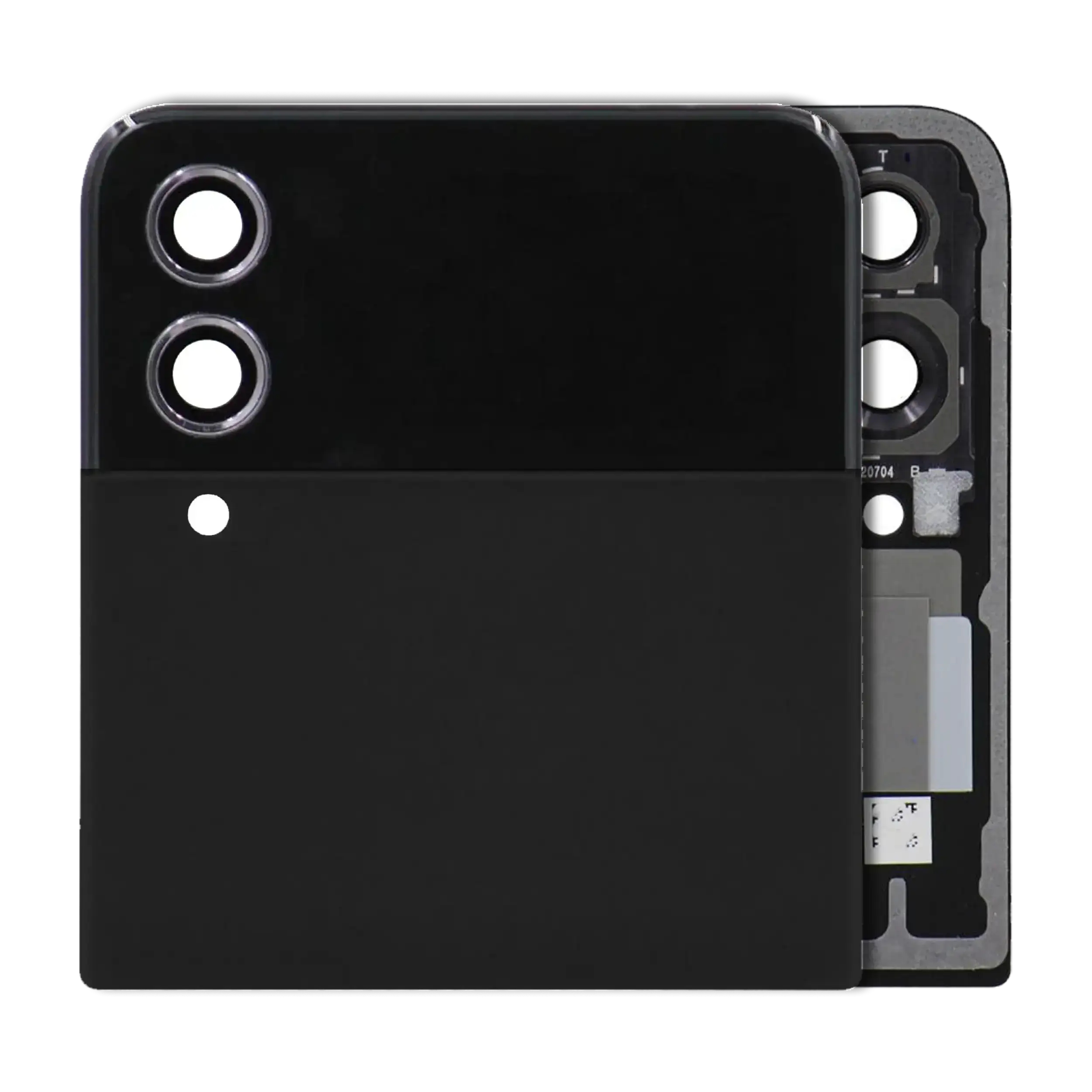 Outer Display OLED completo per Samsung Galaxy Z Flip 4 5G (Service Pack) (Nero)