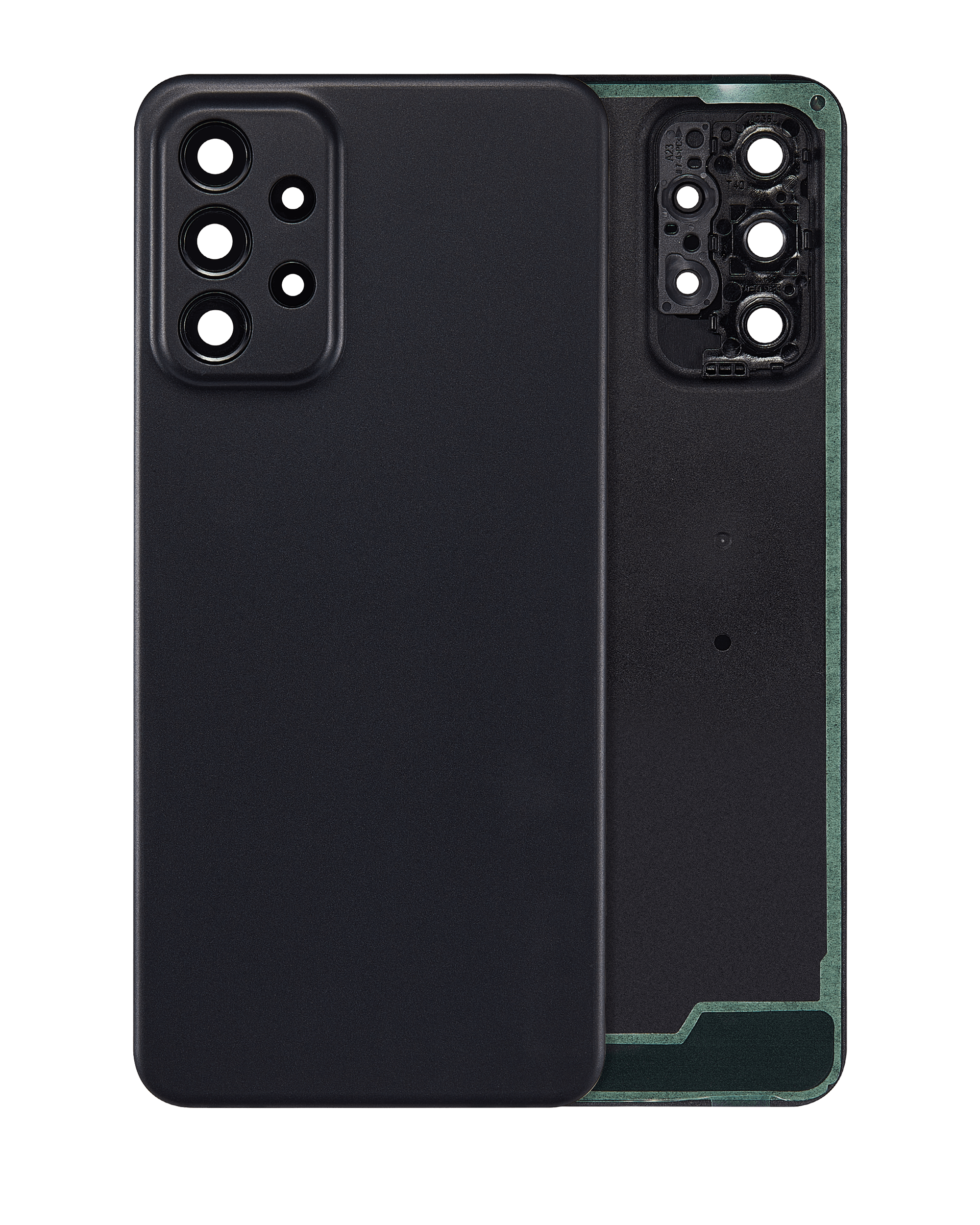 vetro cover posteriore per Samsung Galaxy A23 5G (A236 / 2022) (Nero)