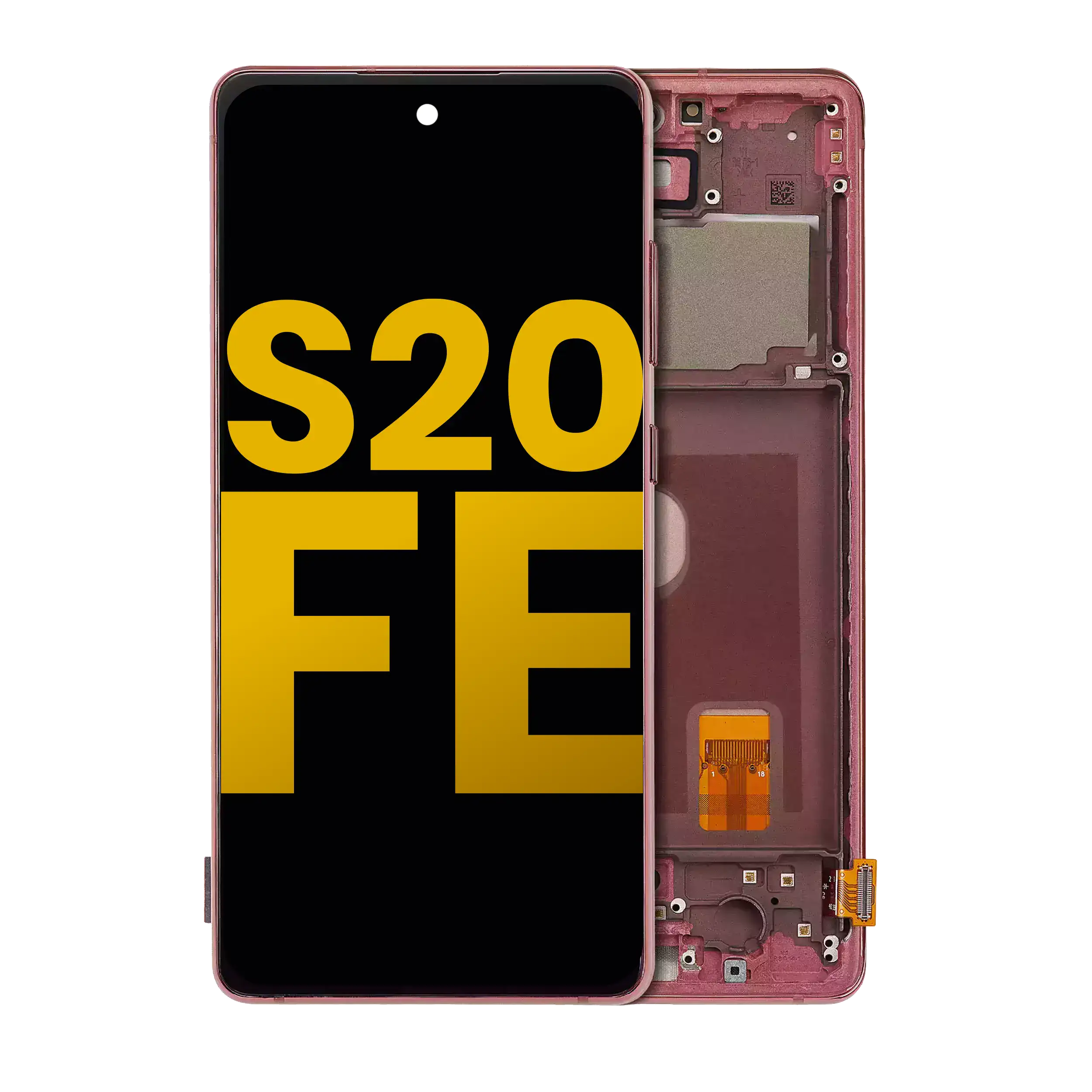 Display OLED completo con Frame per Samsung Galaxy S20 FE 4G / 5G (Refurbished) (Cloud Rosso)