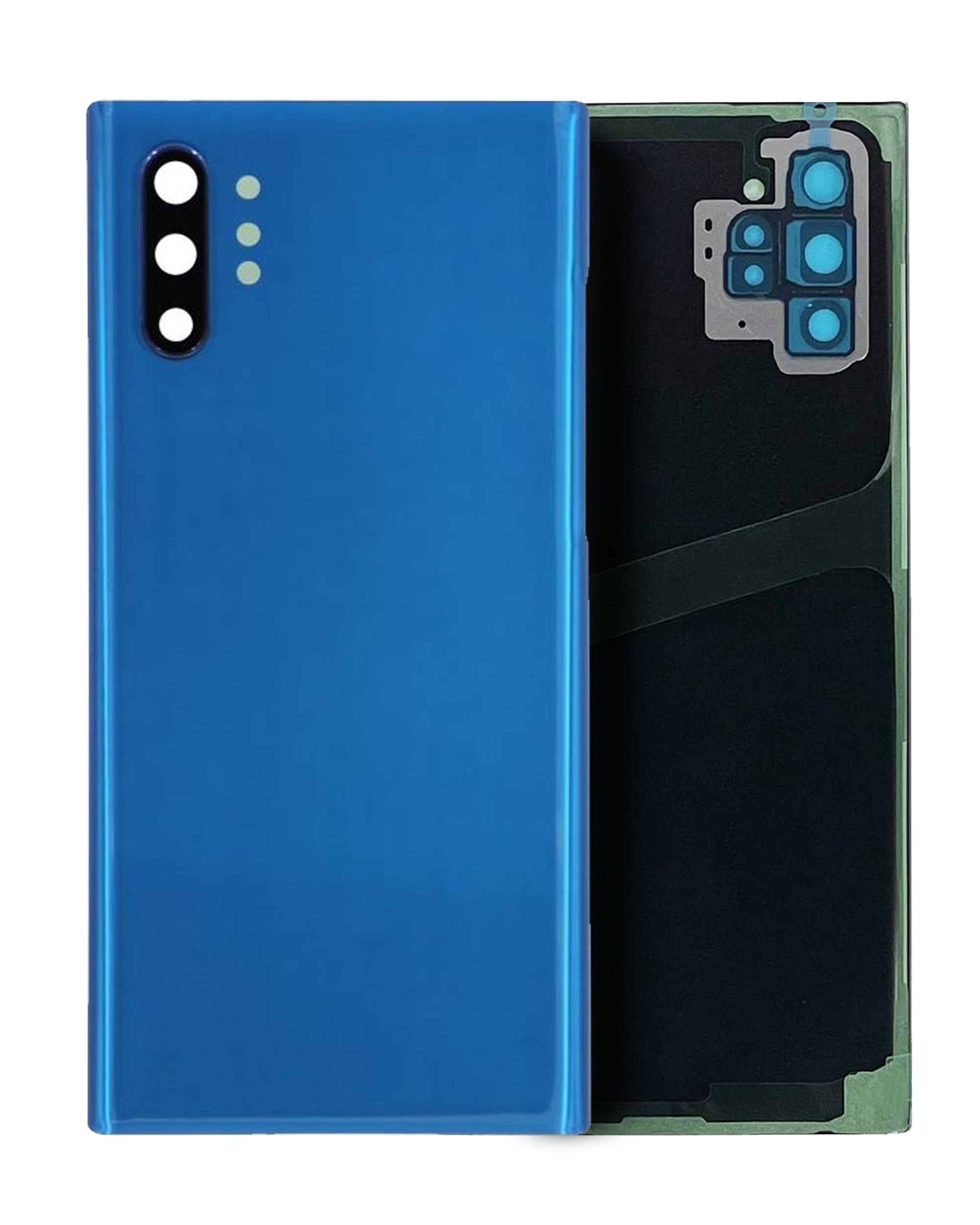 vetro cover posteriore con Vetro fotocamera per Samsung Galaxy Note 10 Plus / 5G (Service Pack) (Aura Blu)