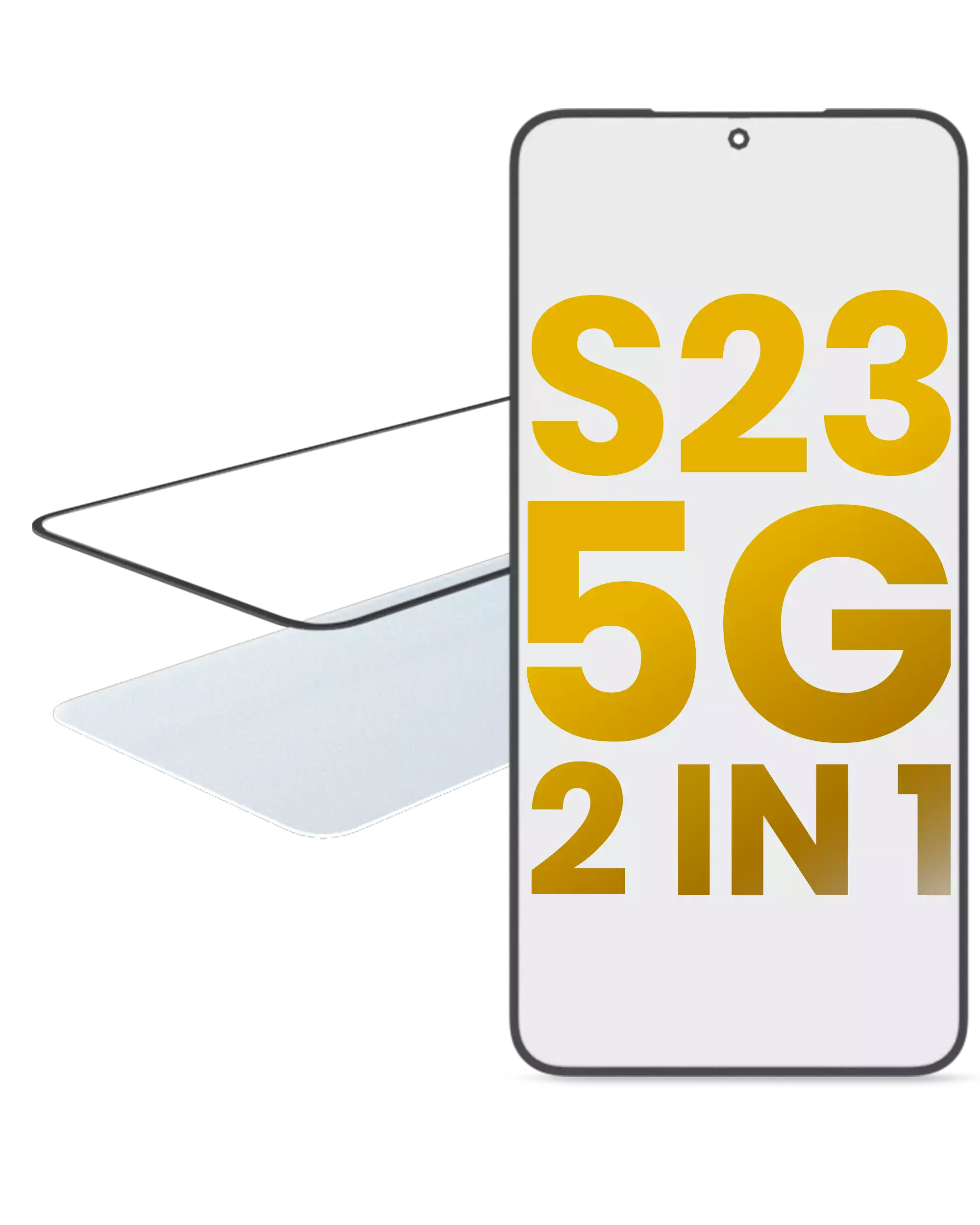 2 in 1 Vetro frontale con OCA preinstallato per Samsung Galaxy S23 5G