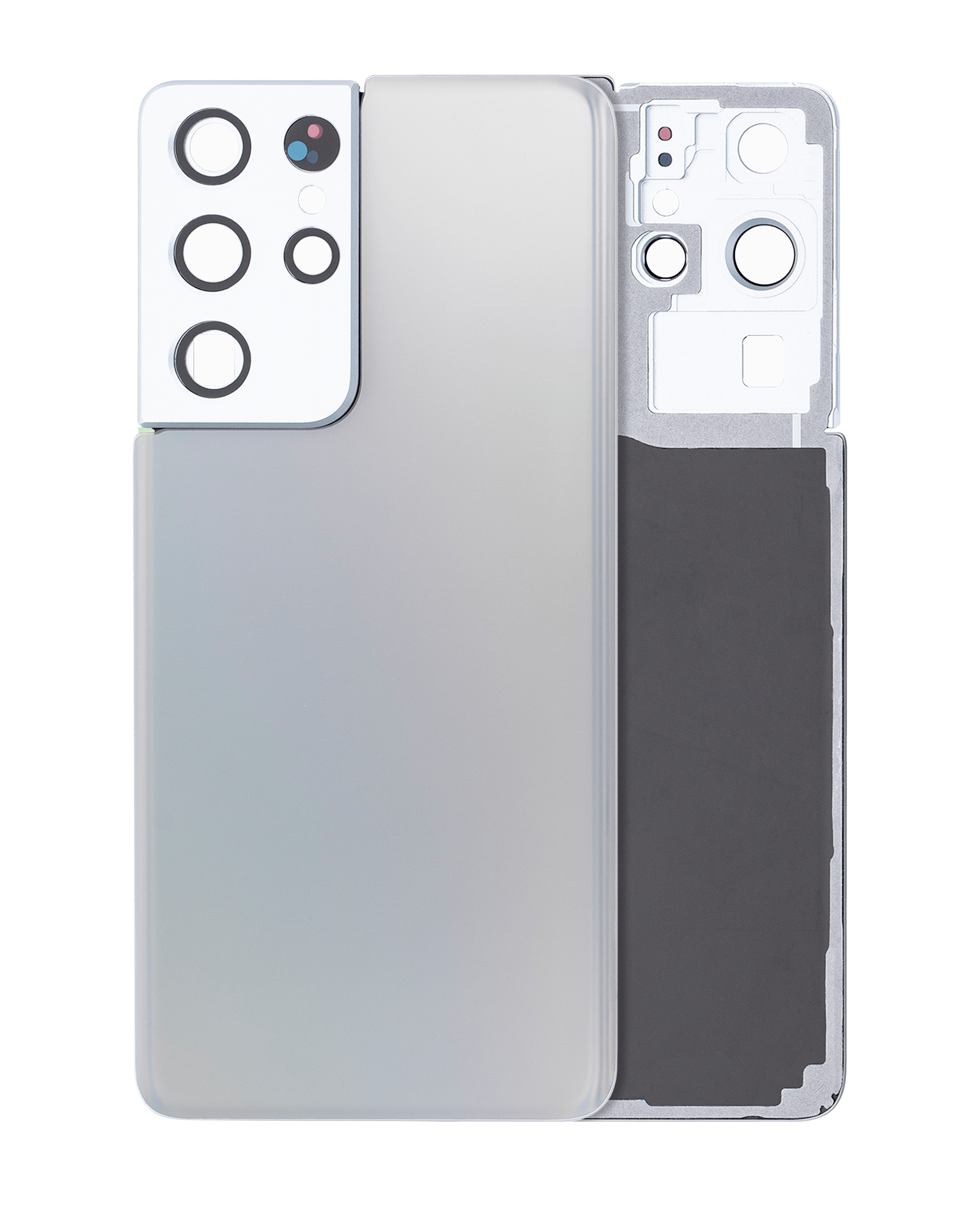 vetro cover posteriore con Vetro fotocamera per Samsung Galaxy S21 Ultra (Service Pack) (Phantom Argento)
