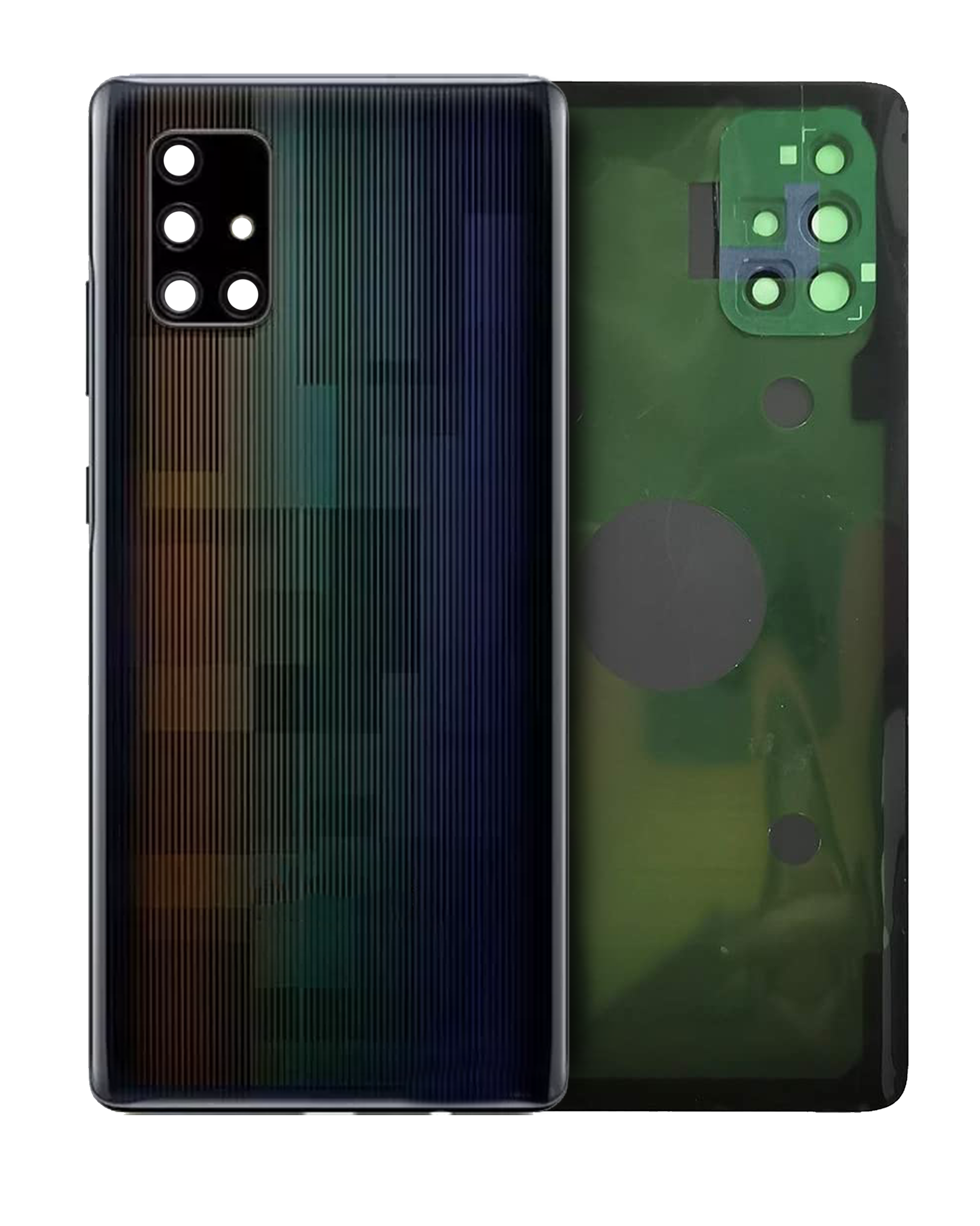 vetro cover posteriore con Vetro fotocamera Samsung Galaxy A71 5G (A716U / 2020) (Service Pack) (Prism Cube Nero)