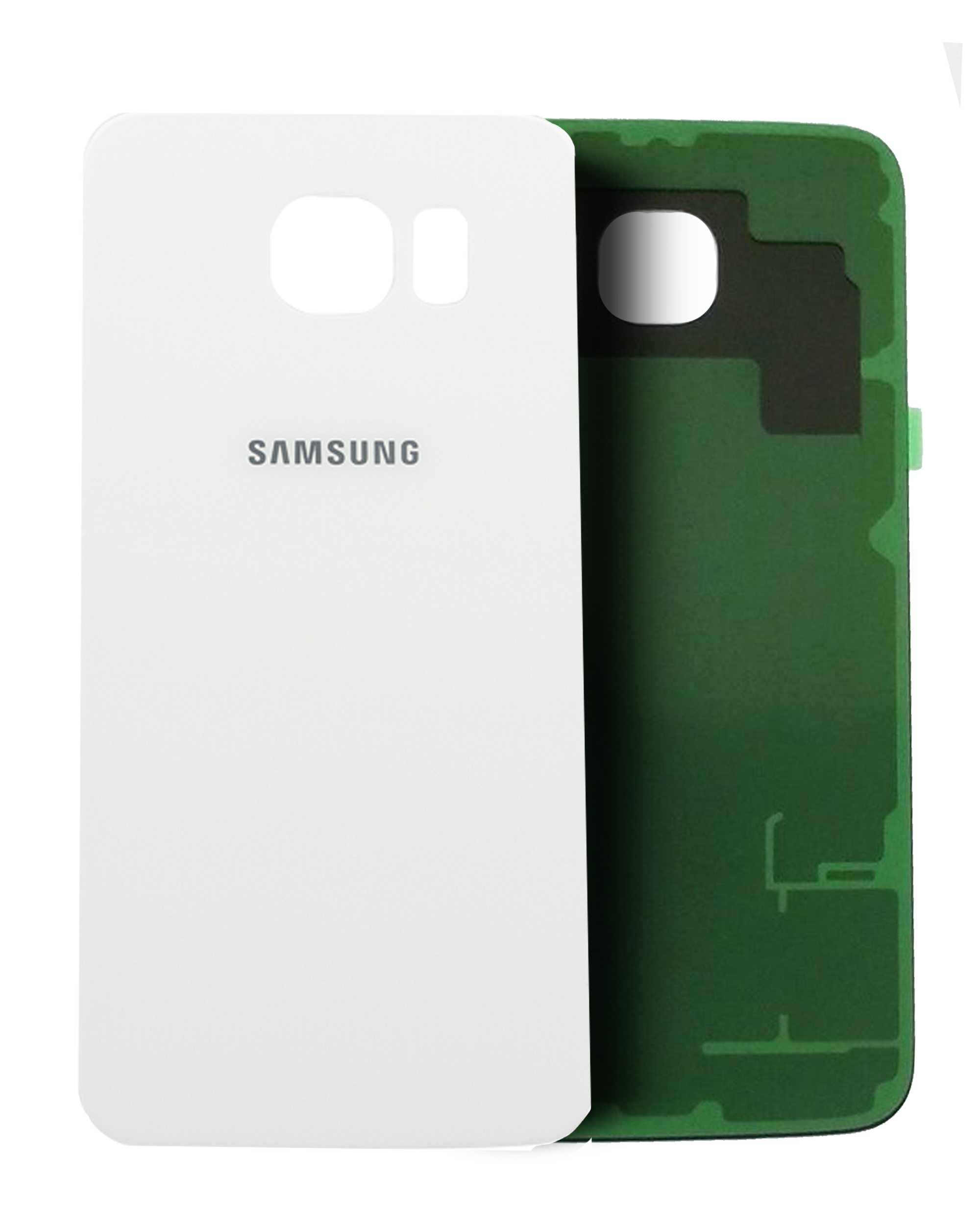 vetro cover posteriore per Samsung Galaxy S6 ( AT e T Logo) (Used Service Pack Pull: grado A) (Bianco perla)