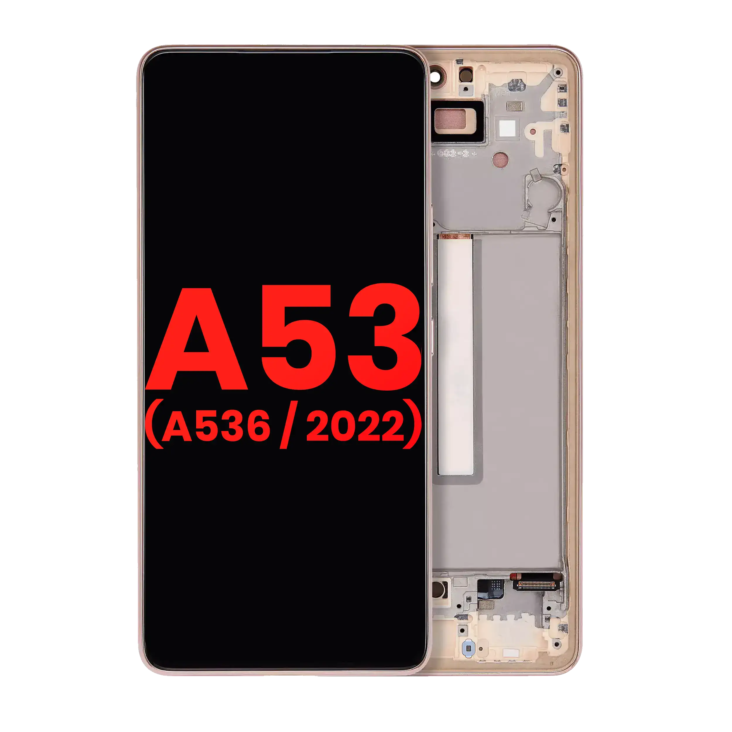 Display OLED completo con Frame per Samsung Galaxy A53 5G ( A536 / 2022) (6.46") (Peach)