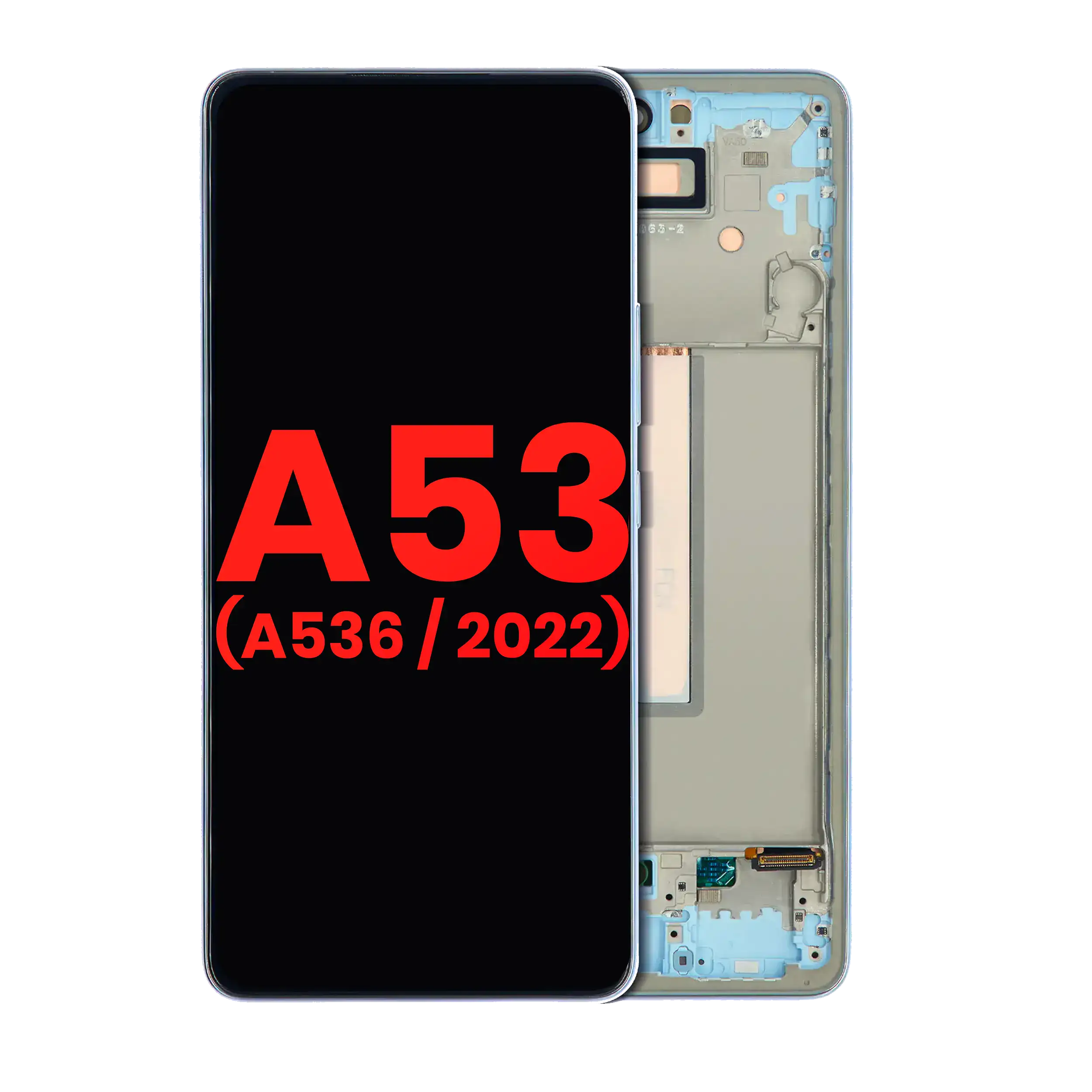 Display OLED completo con Frame per Samsung Galaxy A53 5G (A536 / 2022) (6.46") (Blu)