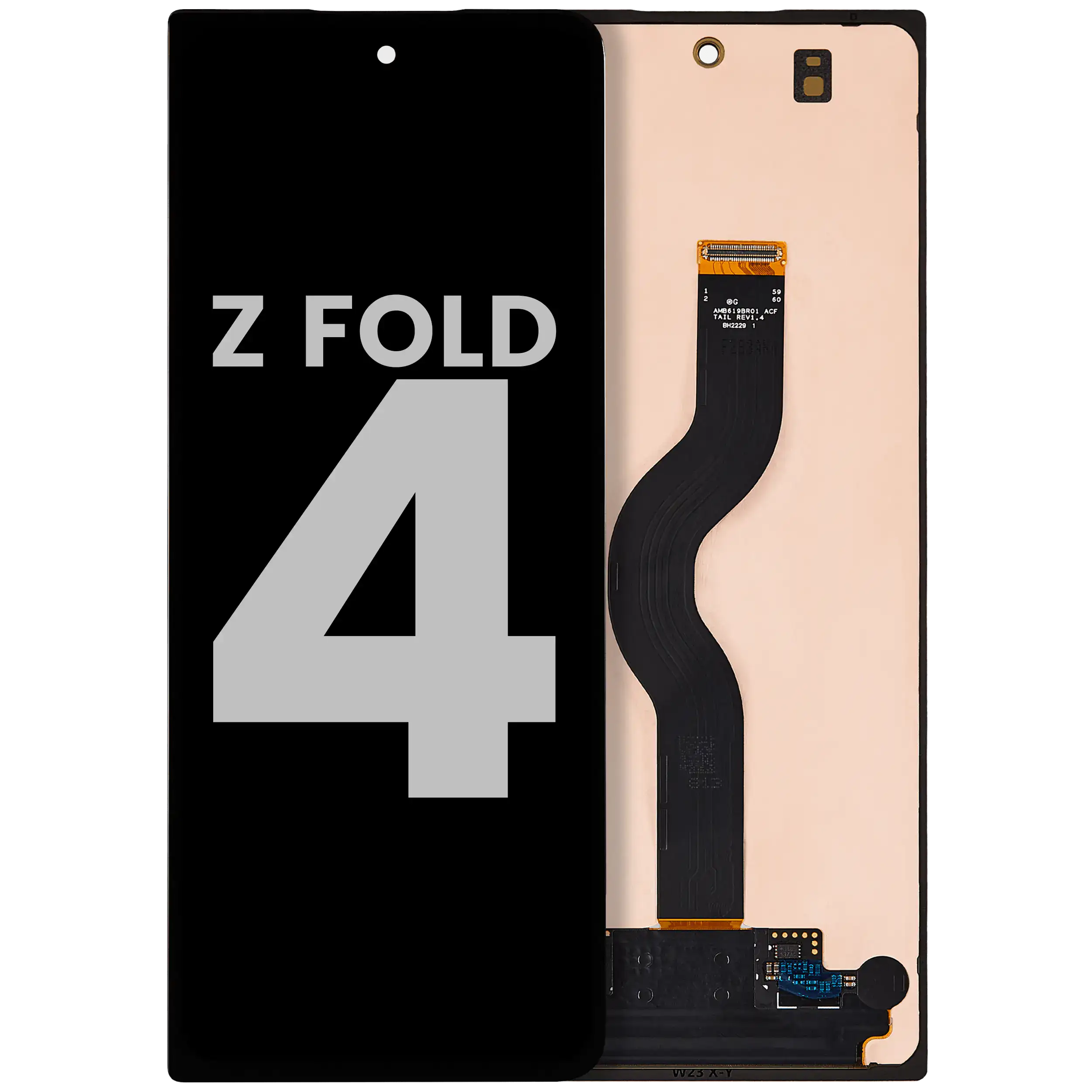 Outer Display OLED completo senza Frame per Samsung Galaxy Z Fold 4 5G (Used Service Pack Pull: Grade B/C) (tutti i colori)