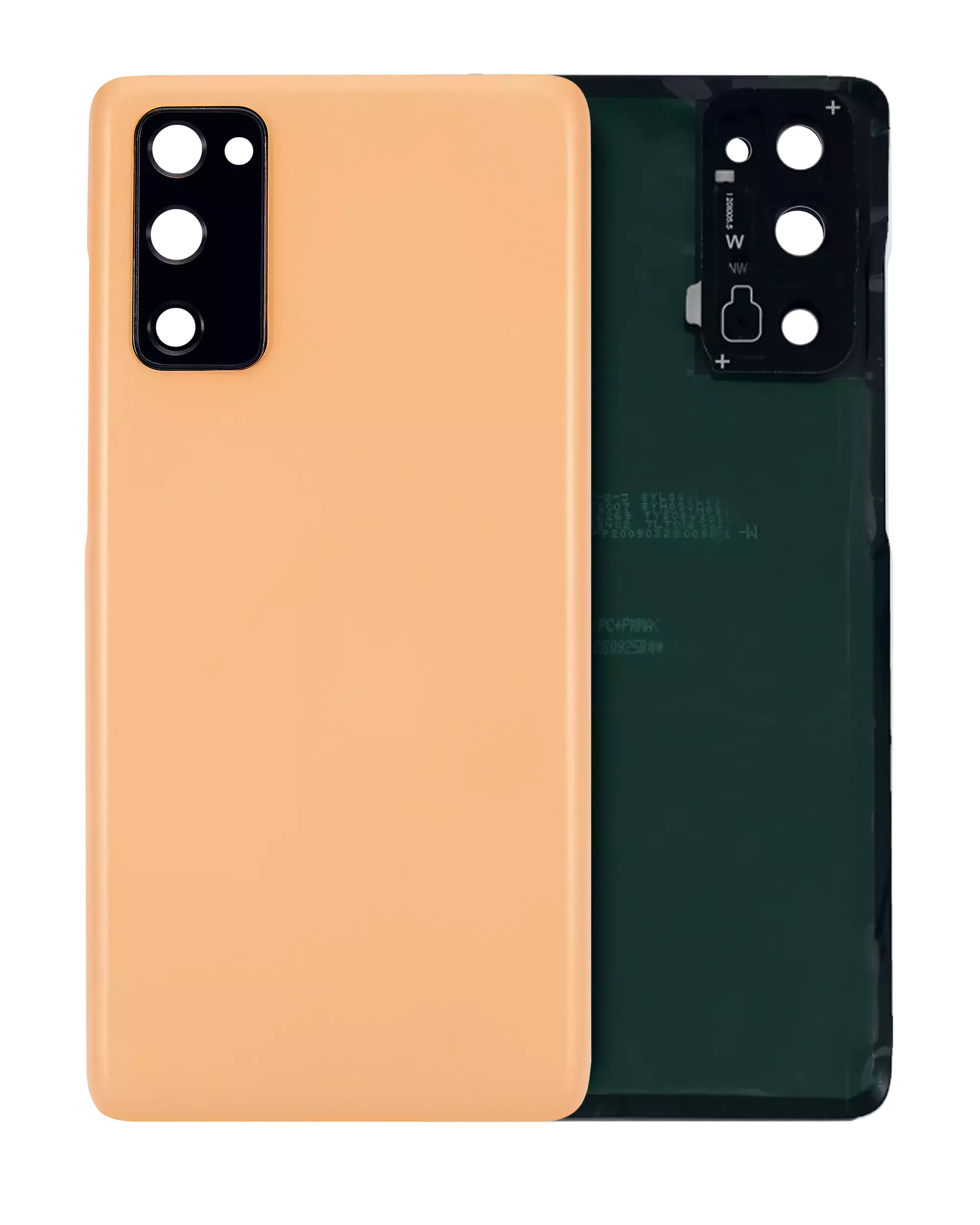 vetro cover posteriore con Vetro fotocamera per Samsung Galaxy S20 FE (Service Pack) (Cloud Arancione)