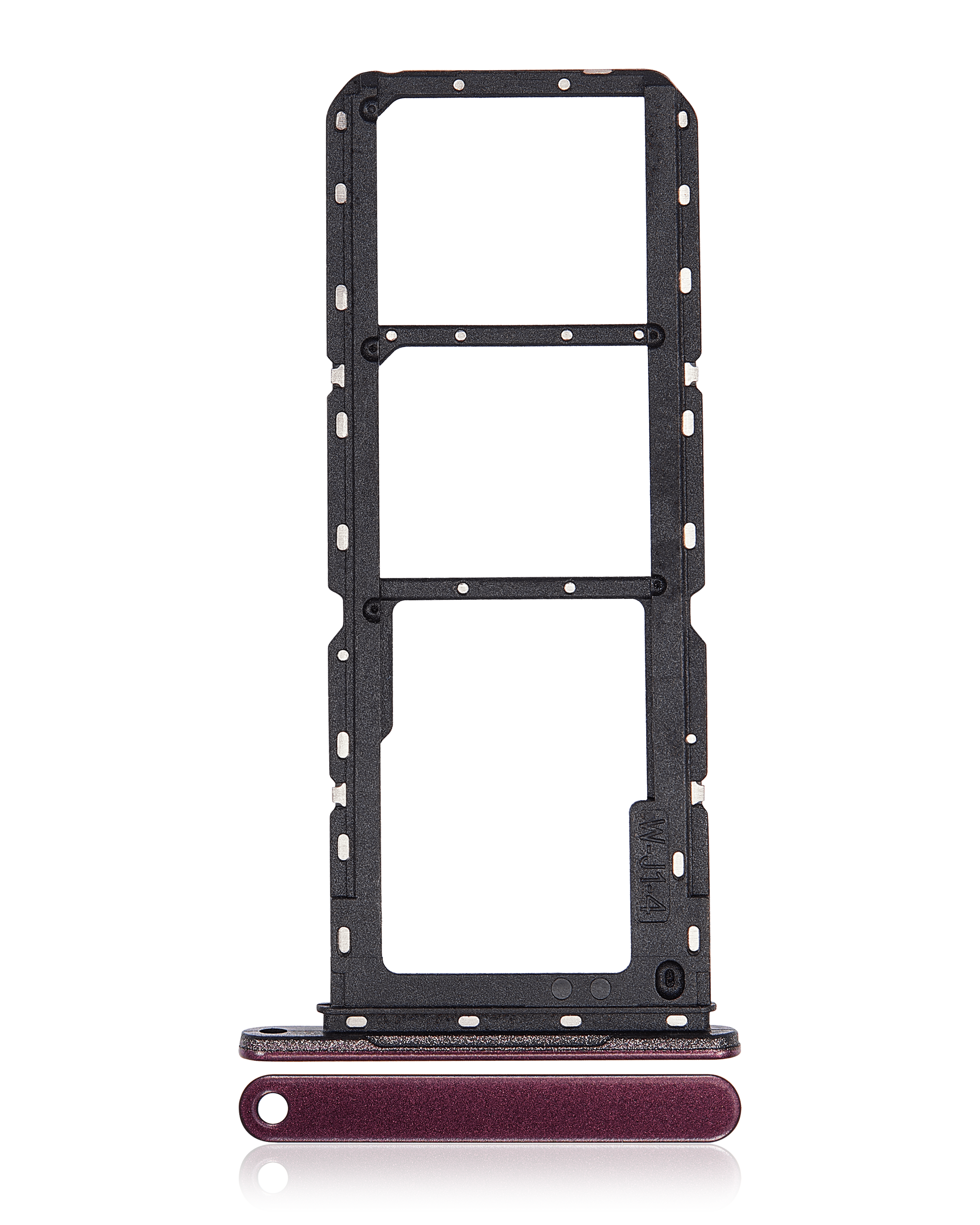 Carrellino doppia SIM per Samsung Galaxy A14 5G (A146P / R / 2023) (Dark Rosso)