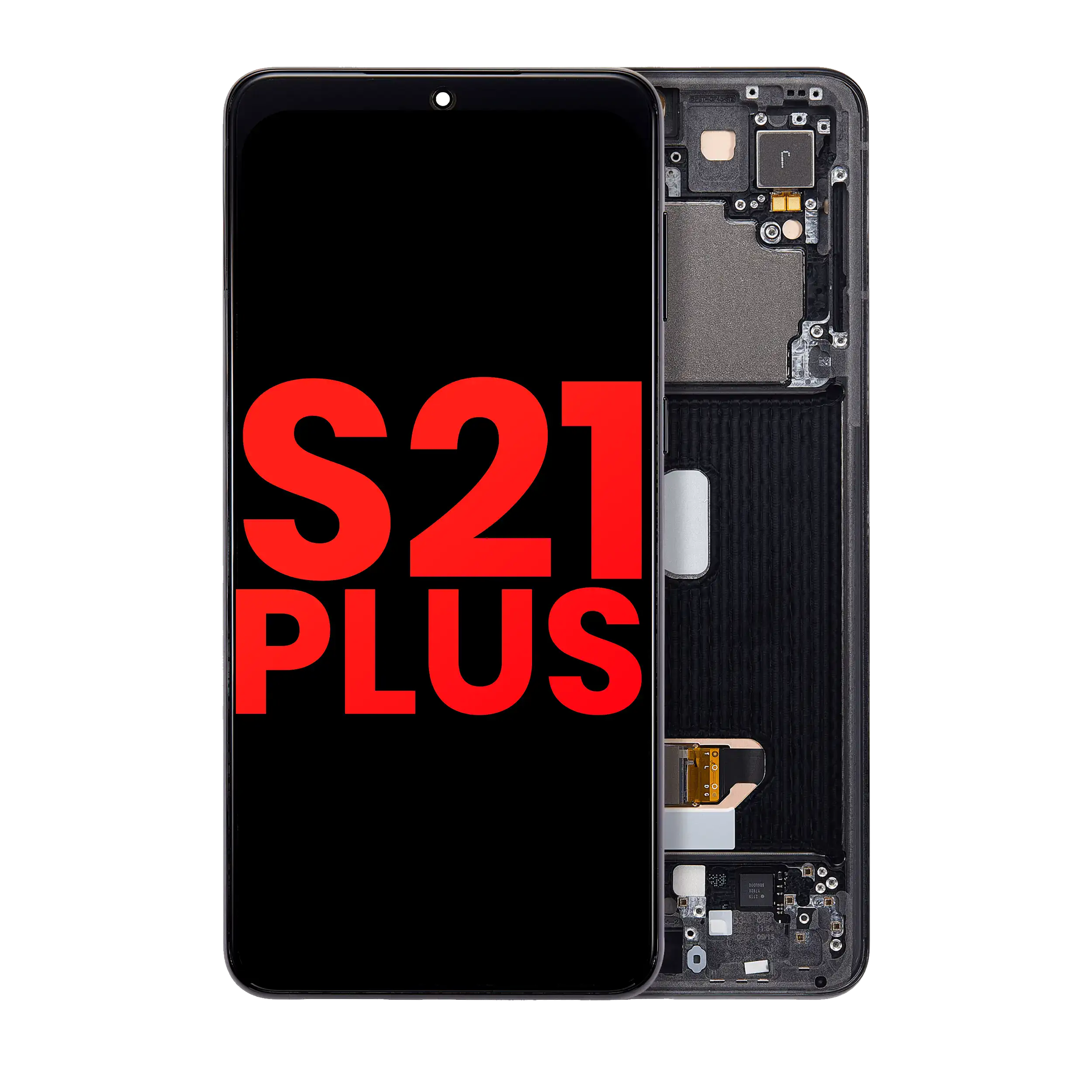 Display OLED completo con Frame per Samsung Galaxy S21 Plus 5G (Phantom Nero)
