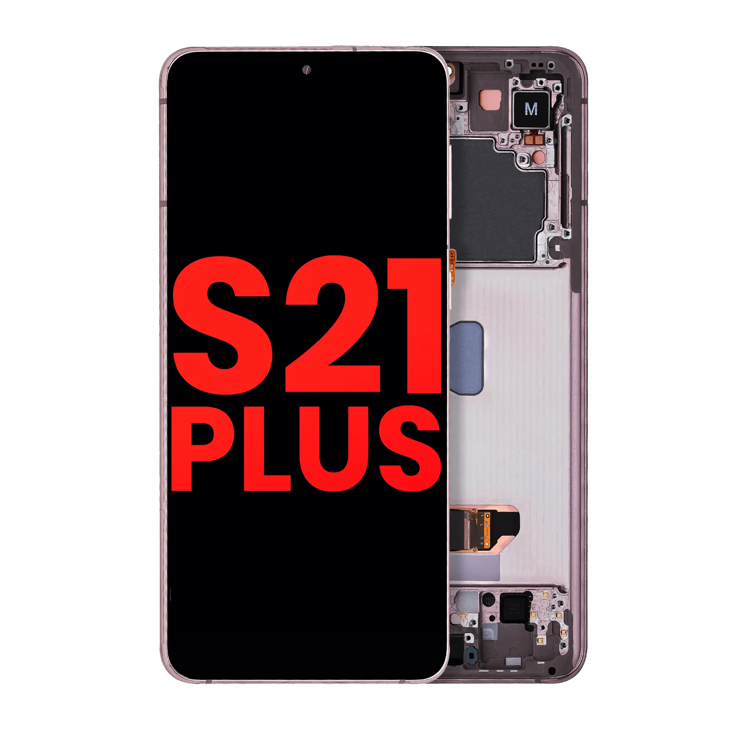 Display OLED completo con Frame per Samsung Galaxy S21 Plus 5G (Phantom Violet / Rosa / Oro)