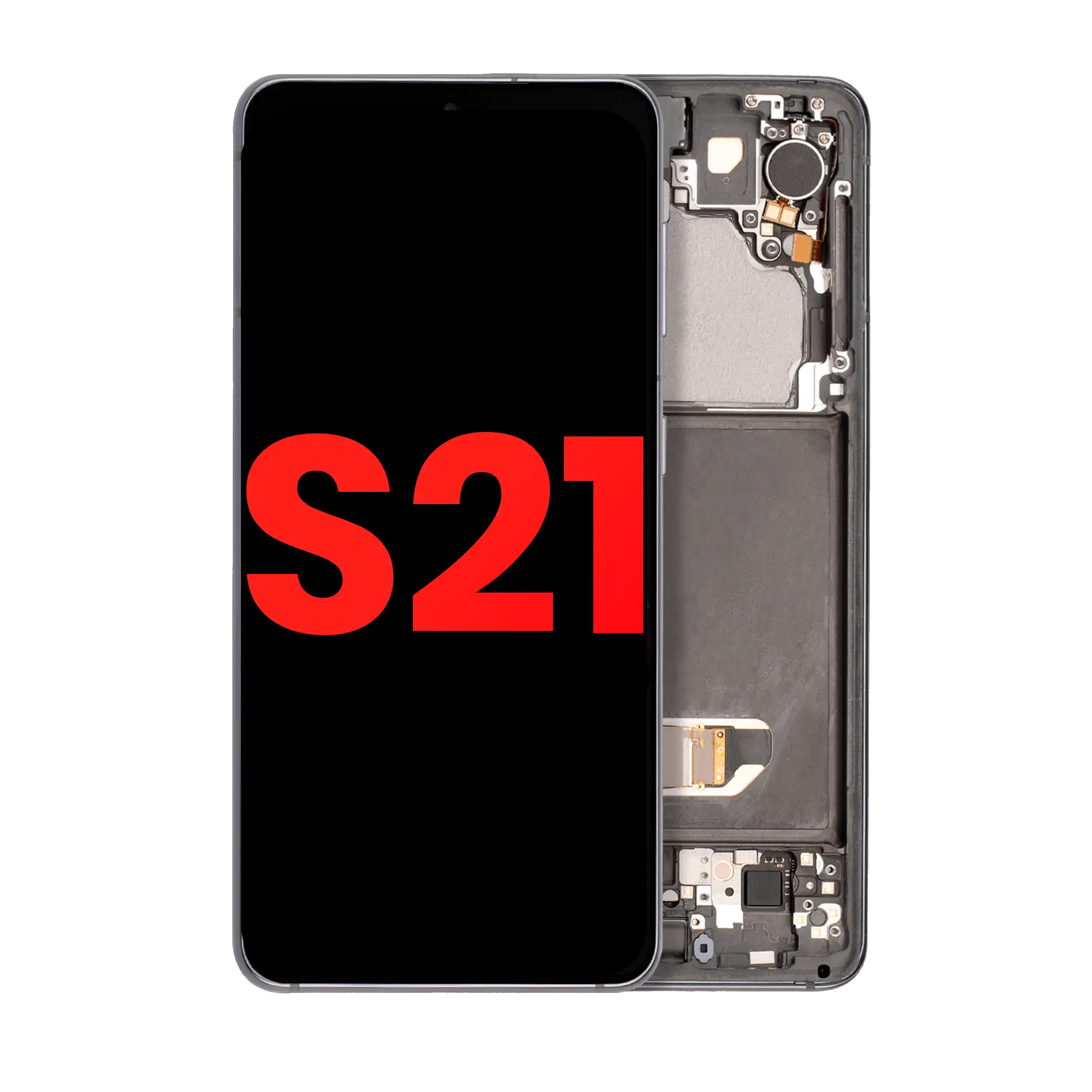 Display OLED completo con Frame per Samsung Galaxy S21 5G (Phantom Grigio)