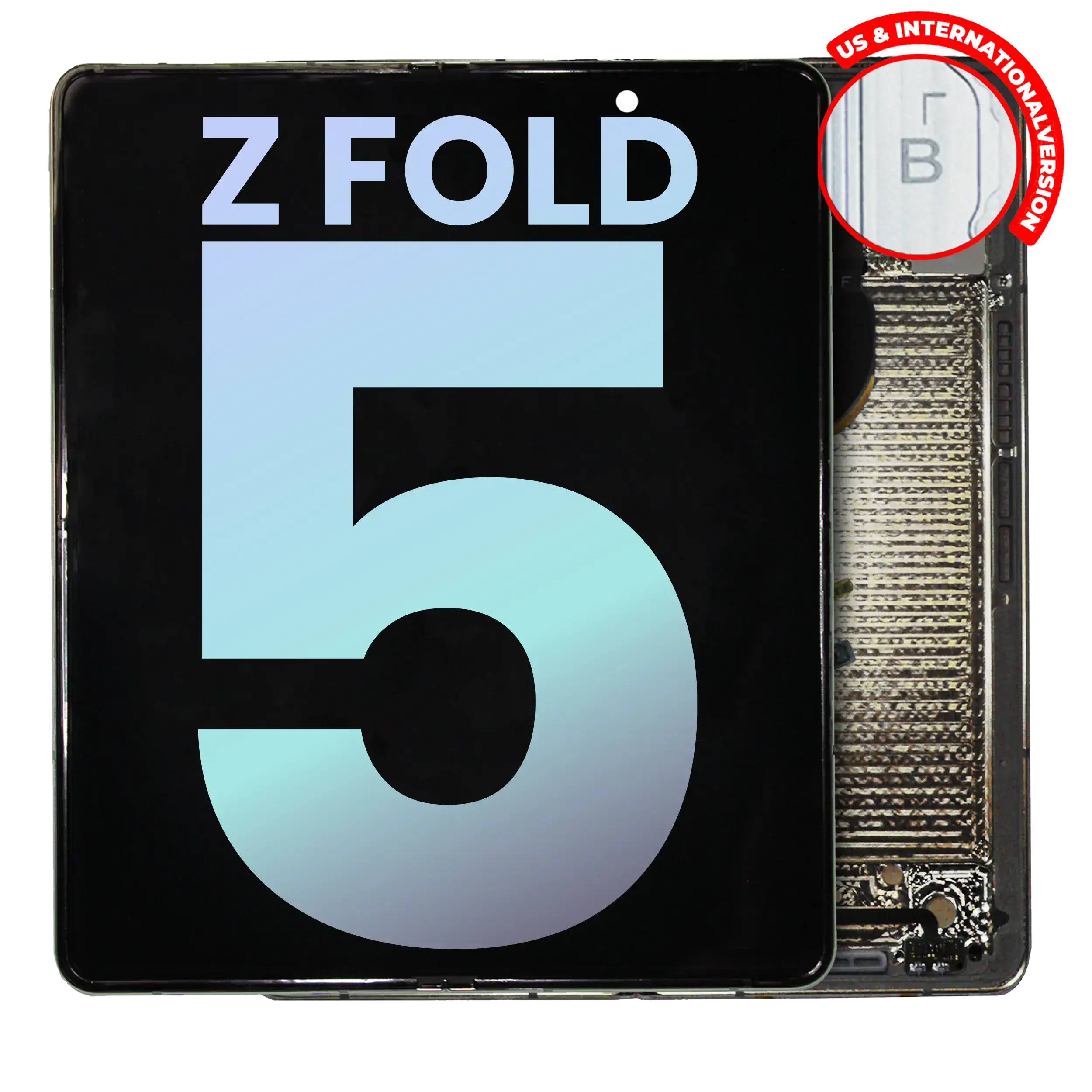 Inner Display OLED completo con Frame per Samsung Galaxy Z Fold 5 5G (US e International) (Service Pack) (Cream)