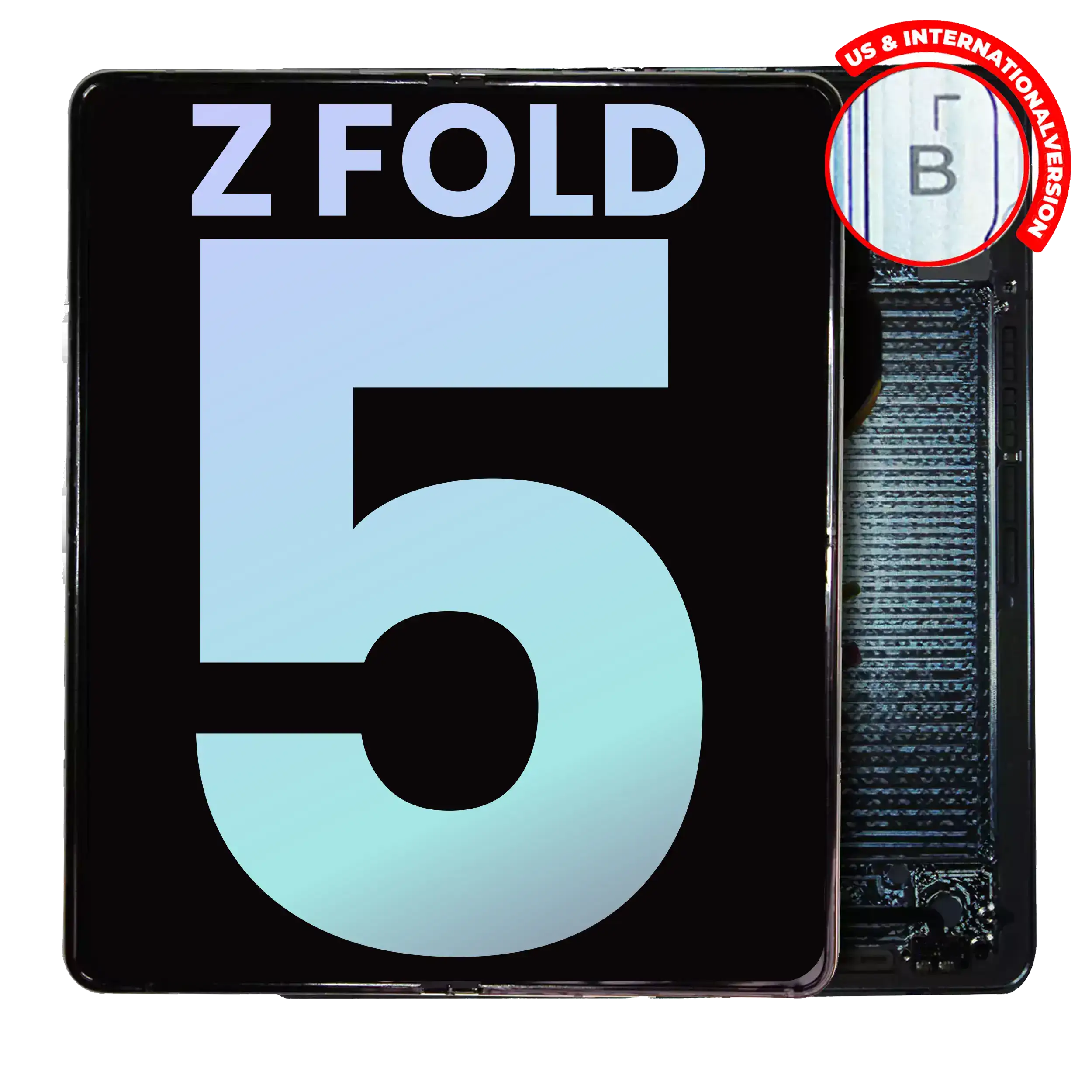 Inner Display OLED completo con Frame per Samsung Galaxy Z Fold 5 5G (US e International) (Service Pack) (Icy Blu)
